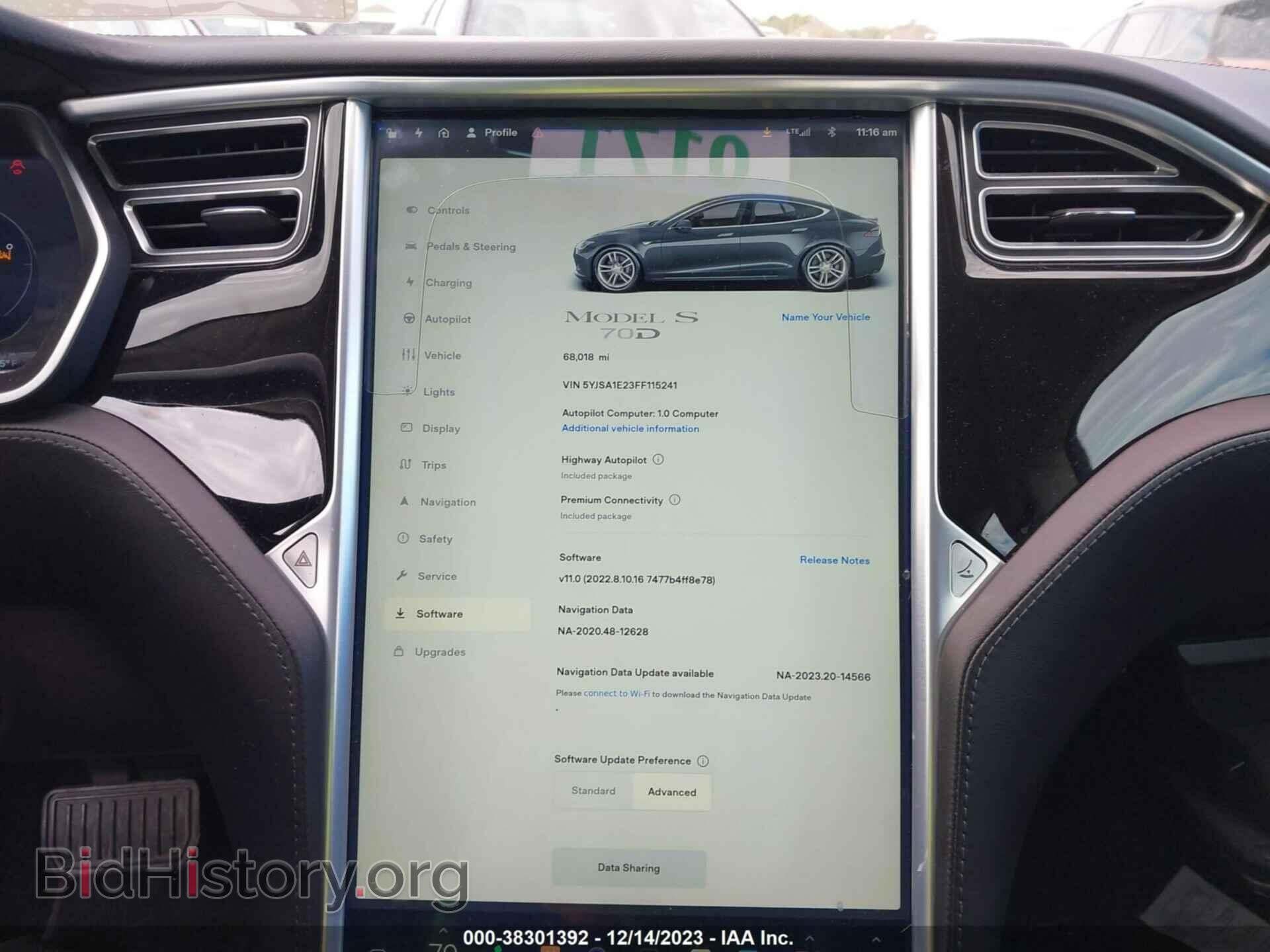 2015 TESLA MODEL S - VIN: 5YJSA1E23FF115241 - Photo 18