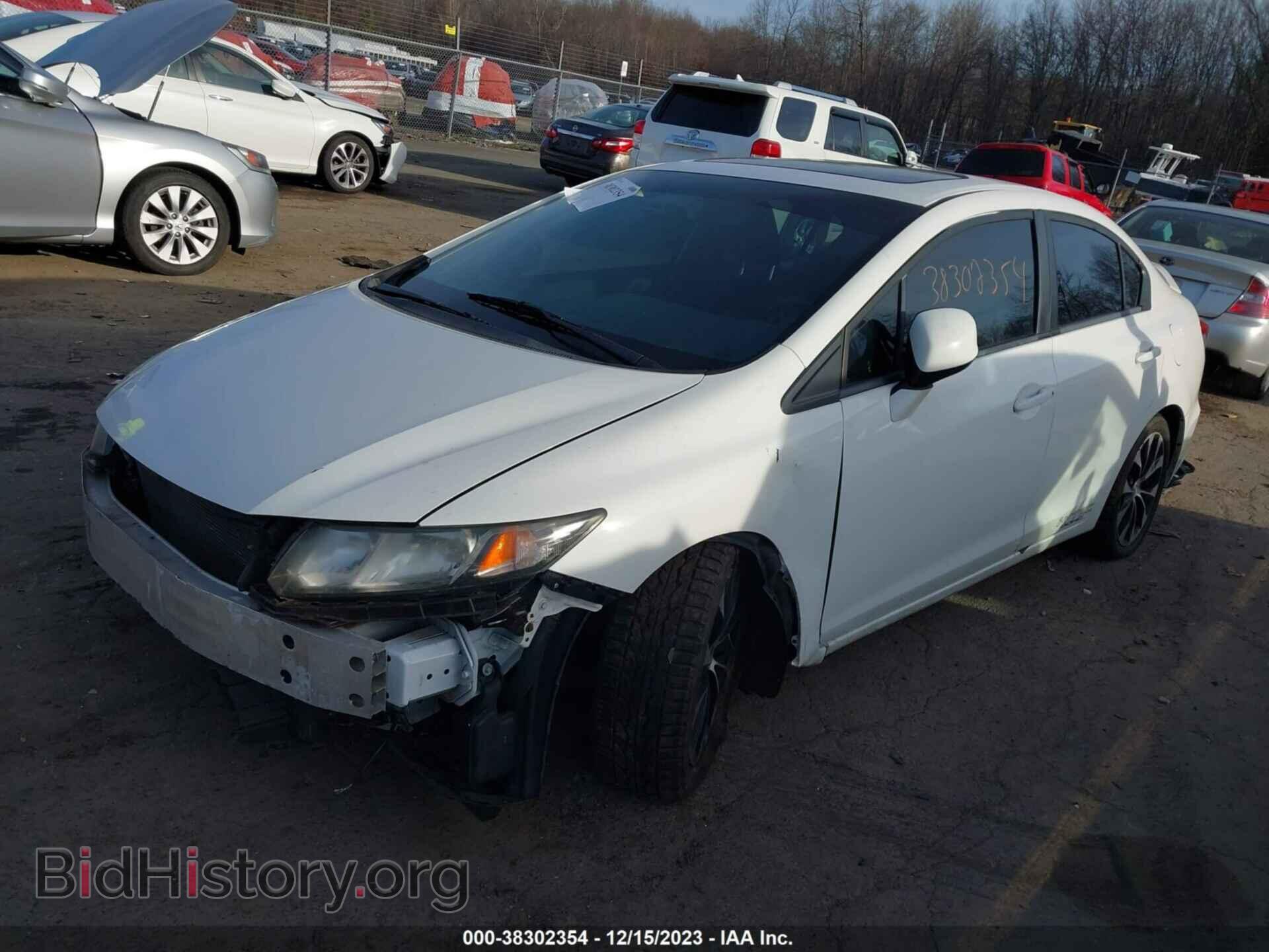 2013 HONDA CIVIC - VIN: 2HGFB6E57DH708308 - Фото 2