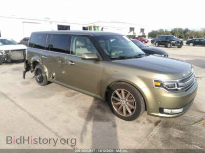 2013 Ford FLEX Limited, зеленый — VIN 2FMGK5D88DBD09754, IAAI