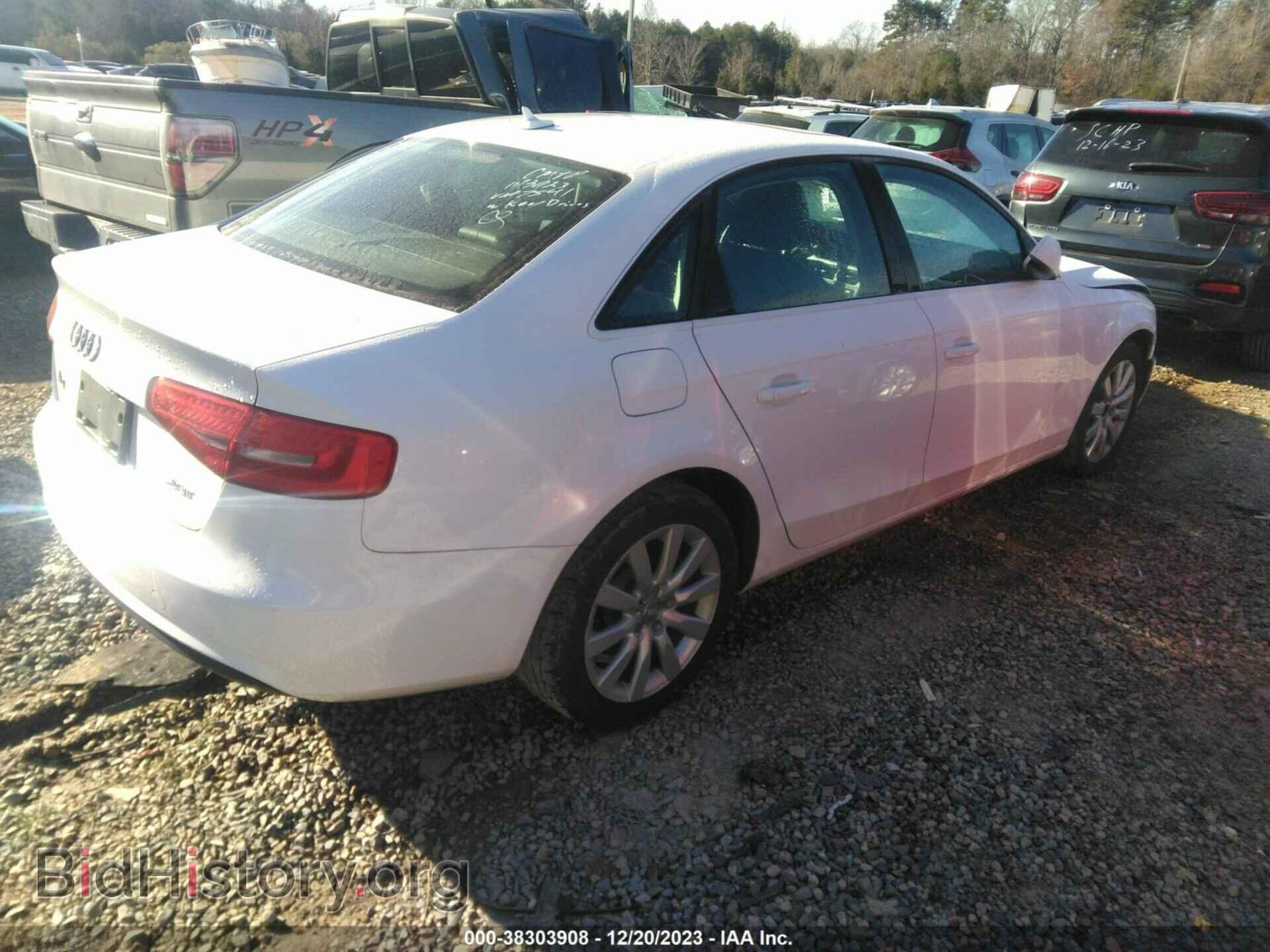 2013 AUDI A4 - VIN: WAUAFAFL5DA067541 - Фото 4