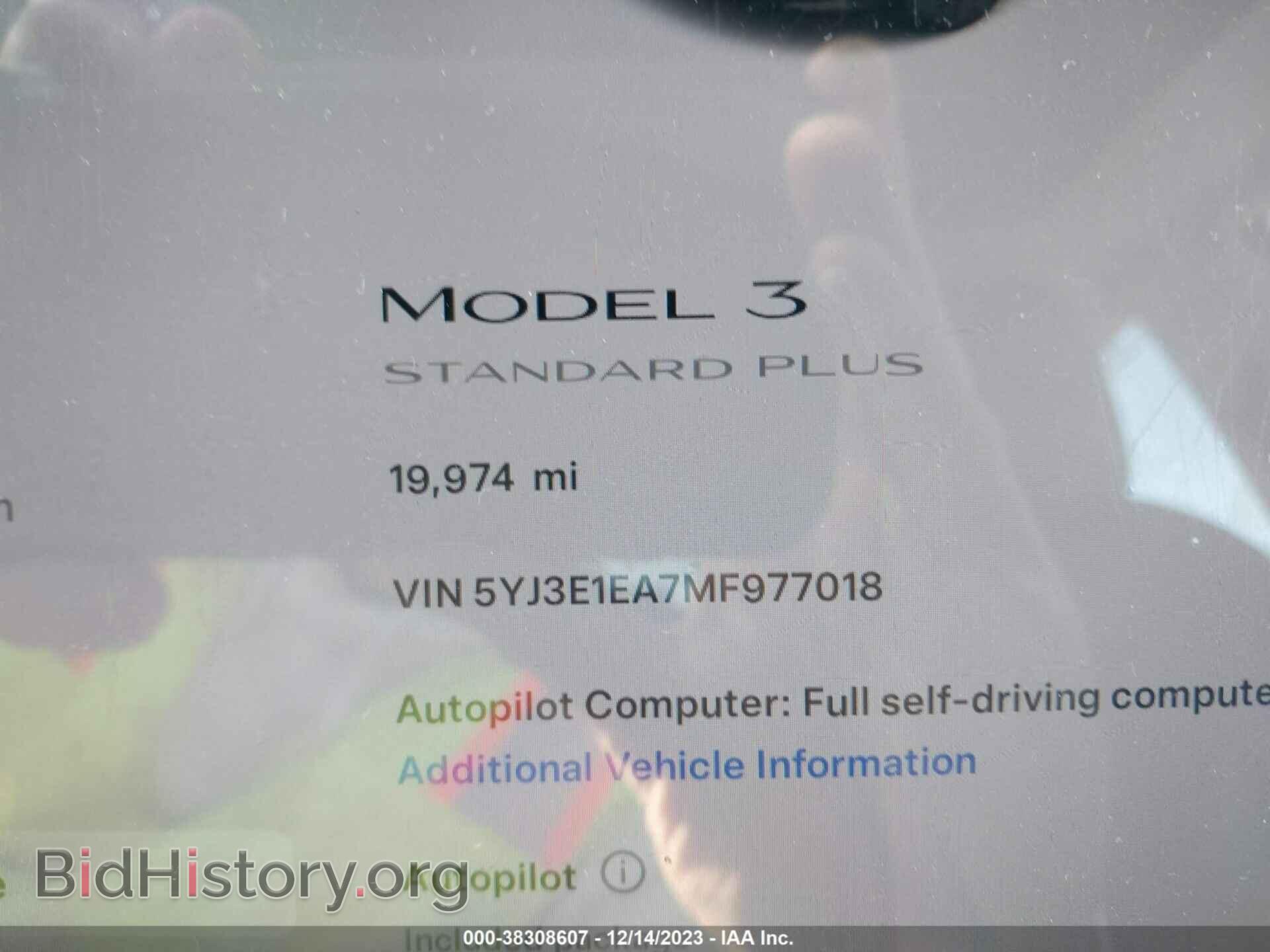 2021 TESLA MODEL 3 - VIN: 5YJ3E1EA7MF977018 - Photo 7