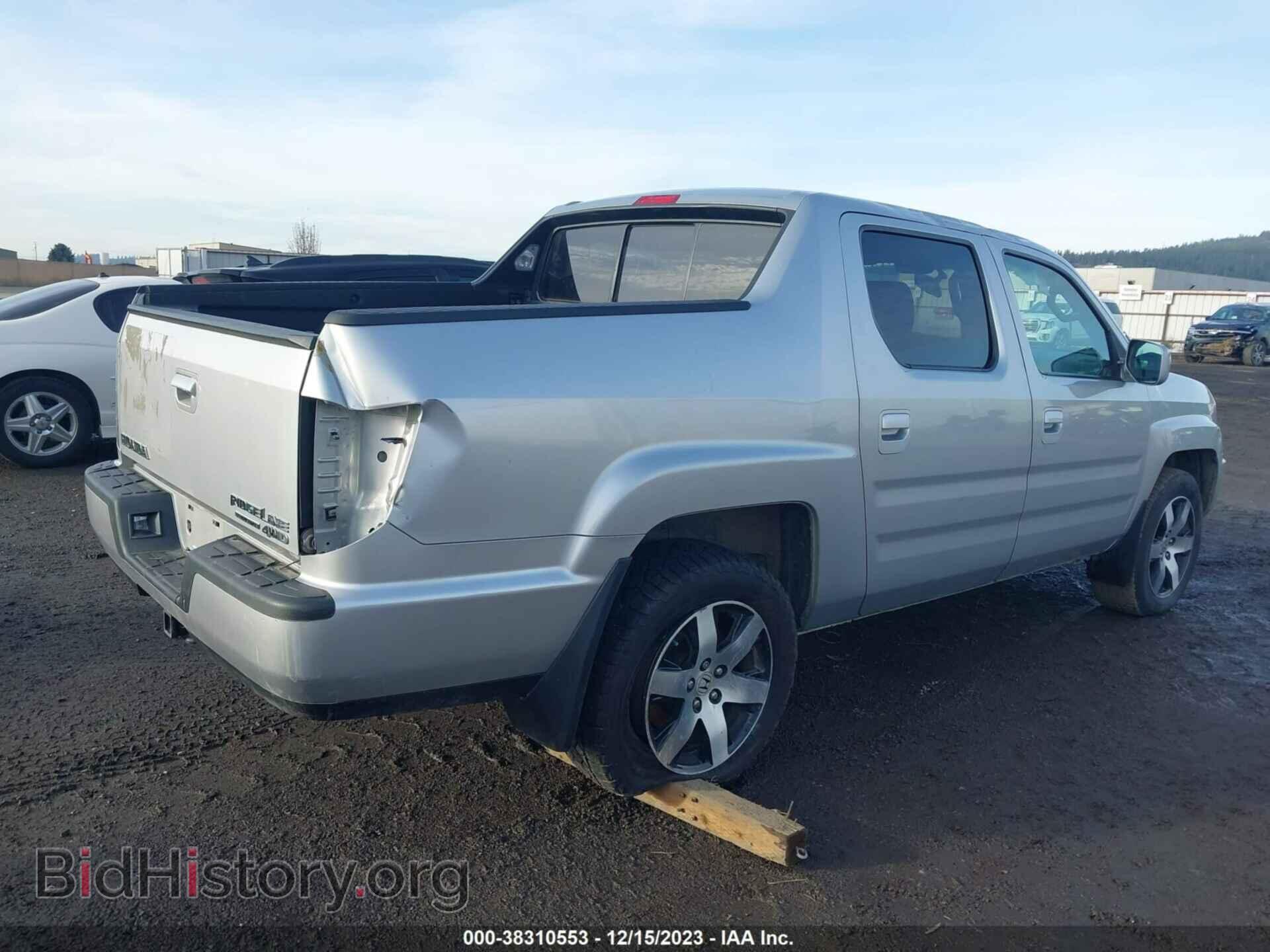 2014 HONDA RIDGELINE - VIN: 5FPYK1F66EB007744 - Фото 4