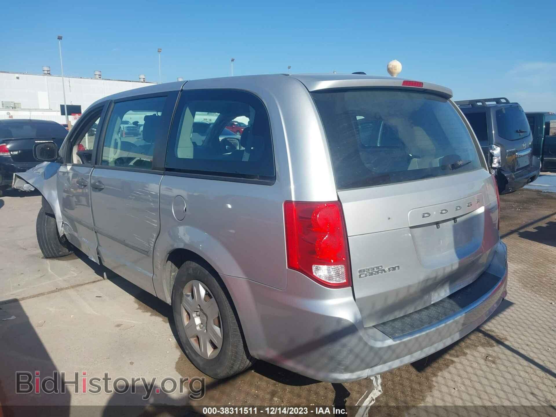 2012 DODGE GRAND CARAVAN - VIN: 2C4RDGBG0CR216214 - Фото 3
