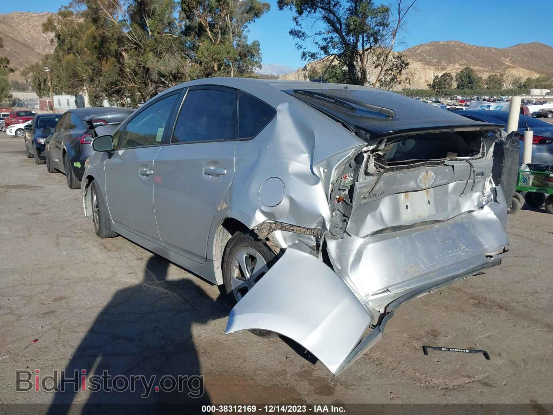 2014 TOYOTA PRIUS - VIN: JTDKN3DU4E1772785 - Фото 3