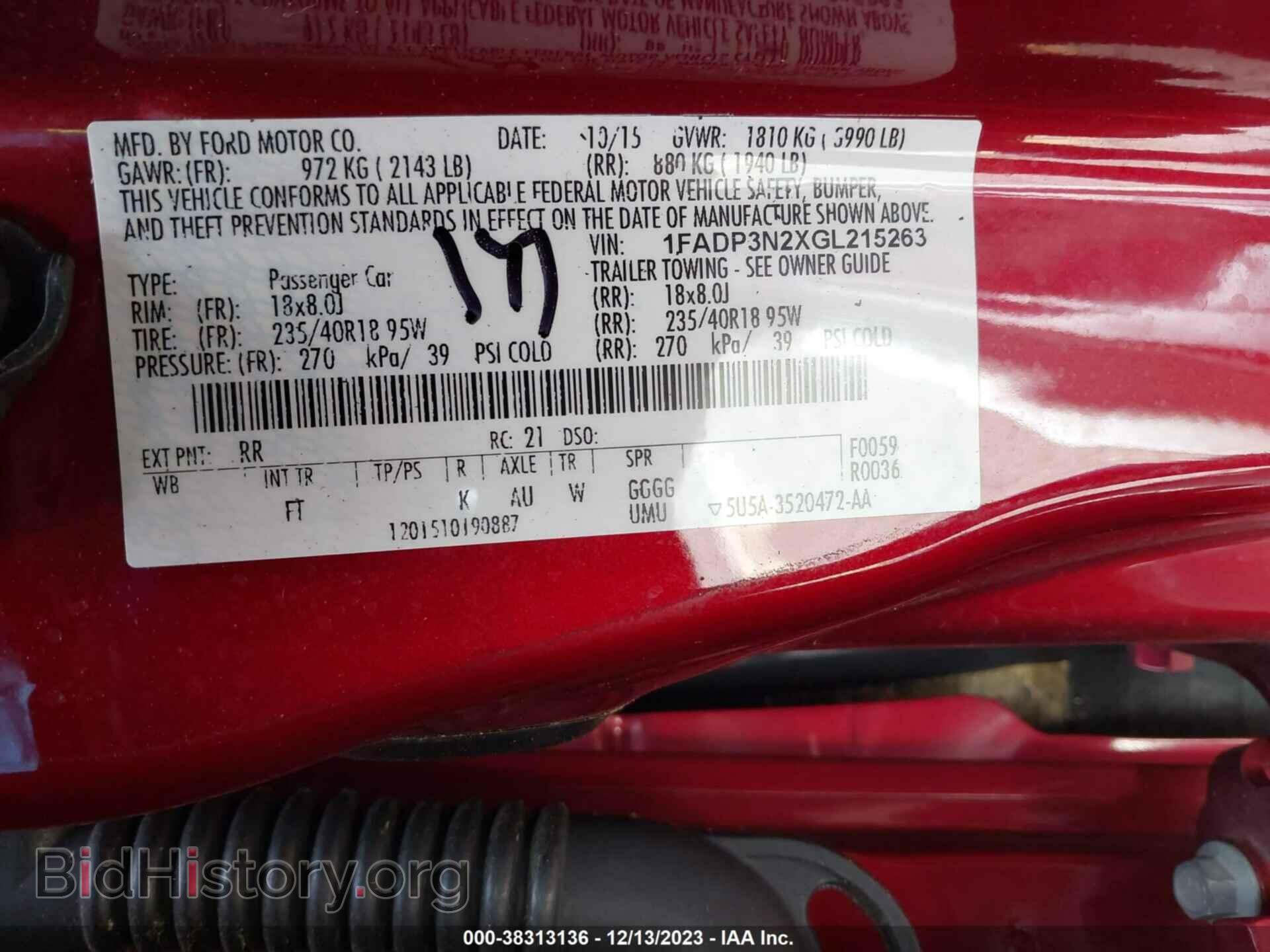 2016 FORD FOCUS - VIN: 1FADP3N2XGL215263 - Photo 9
