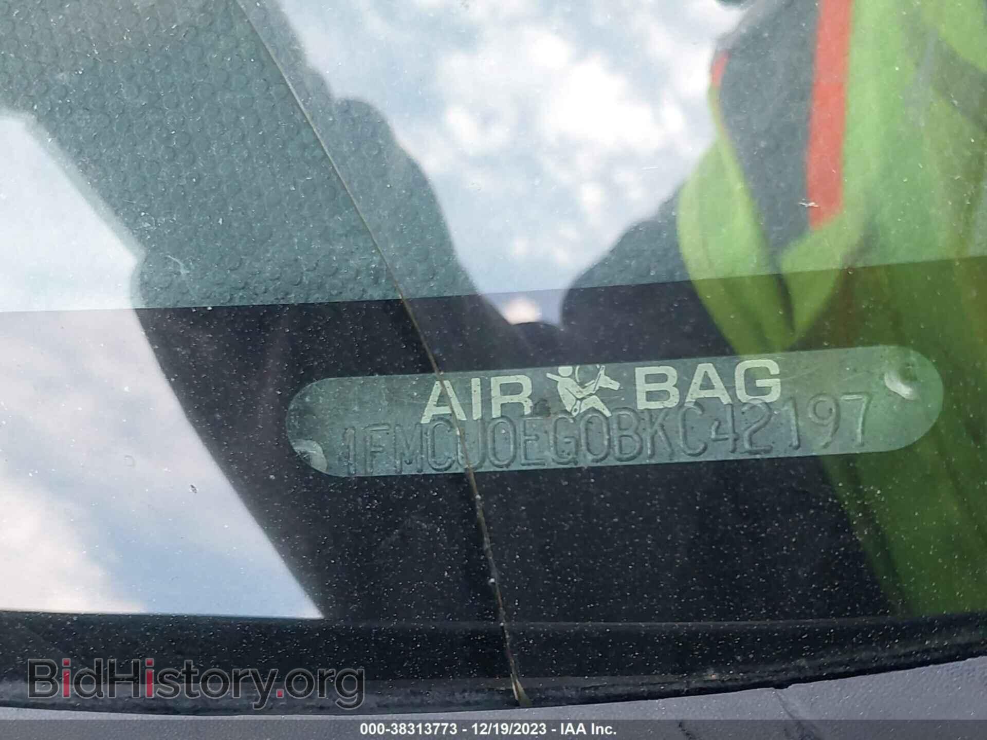 2011 FORD ESCAPE - VIN: 1FMCU0EG0BKC42197 - Фото 9