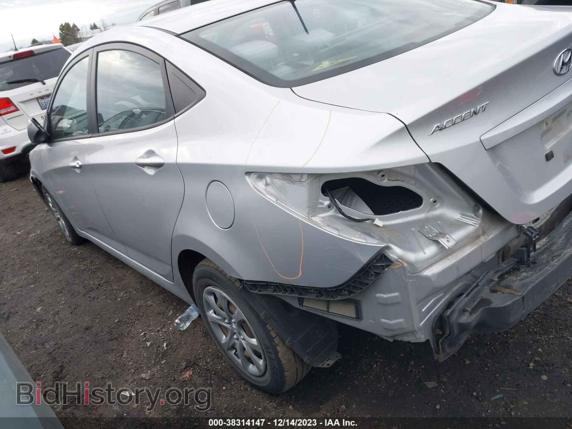 2014 HYUNDAI ACCENT - VIN: KMHCT4AEXEU616371 - Фото 3