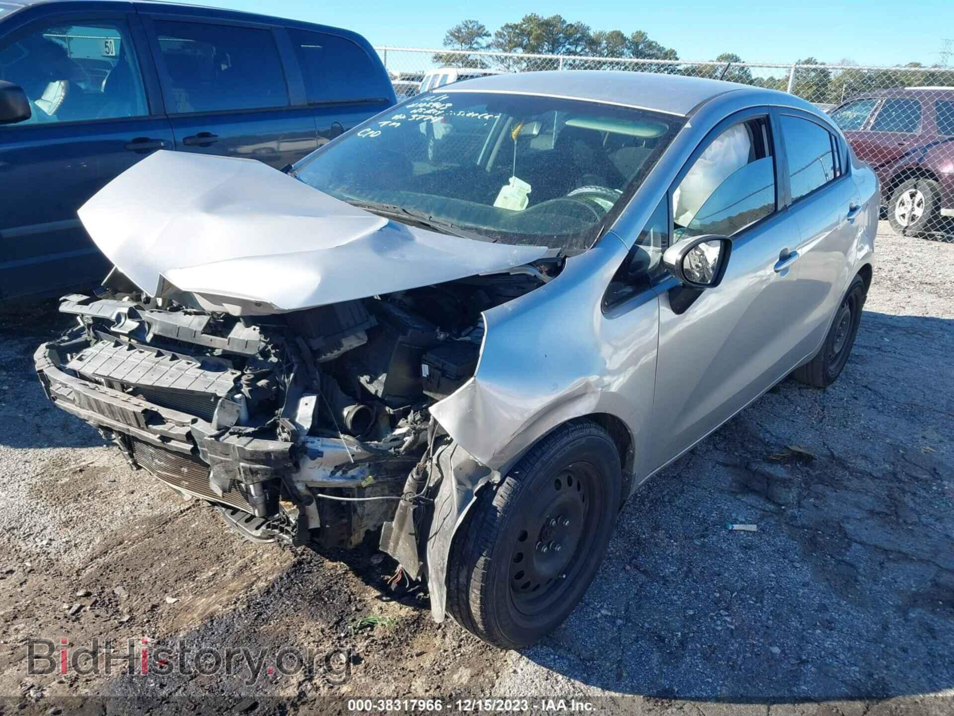2014 KIA RIO - VIN: KNADM4A36E6413774 - Фото 2