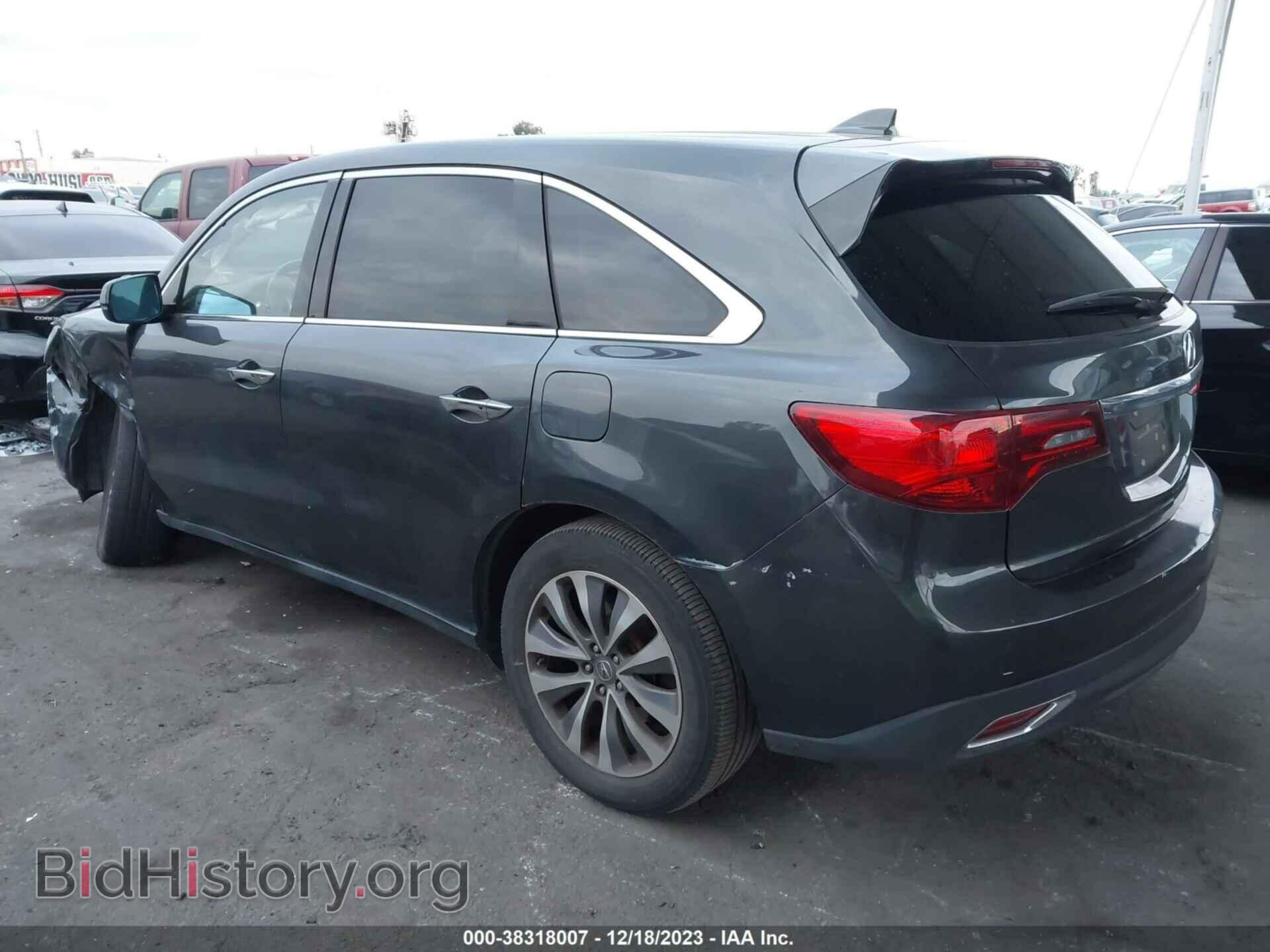 2014 ACURA MDX - VIN: 5FRYD4H48EB012541 - Фото 3