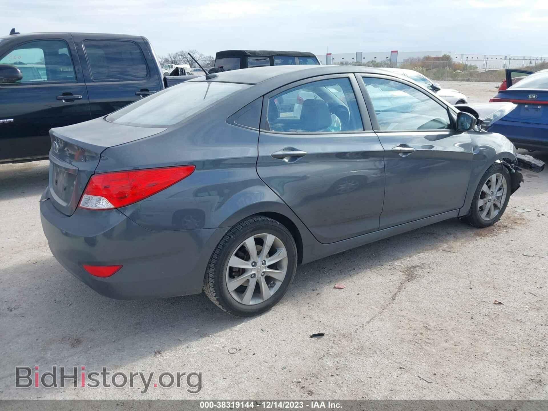 2012 HYUNDAI ACCENT - VIN: KMHCU4AE2CU186877 - Фото 4