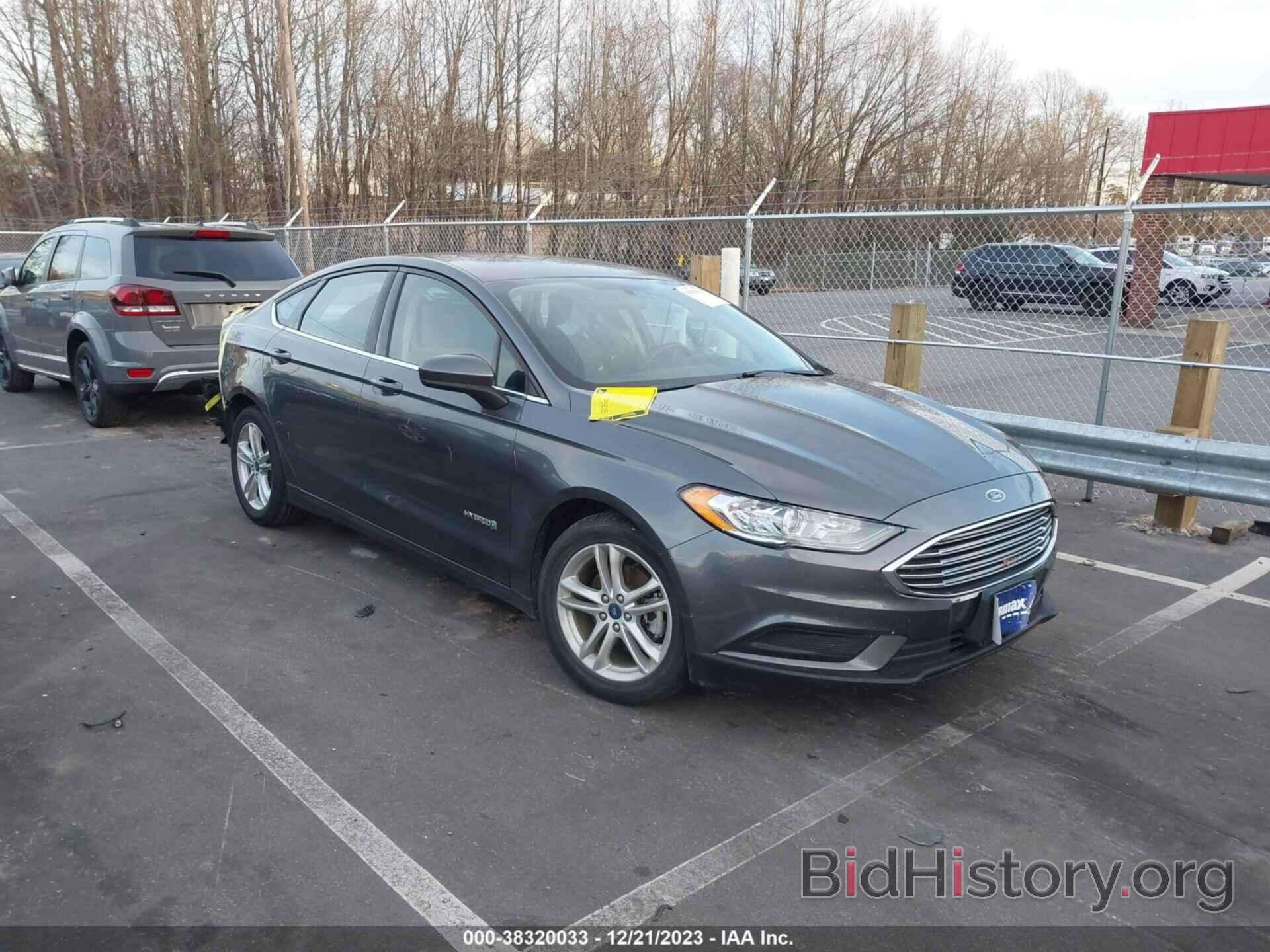 Photo 3FA6P0LU6JR235482 - FORD FUSION HYBRID 2018