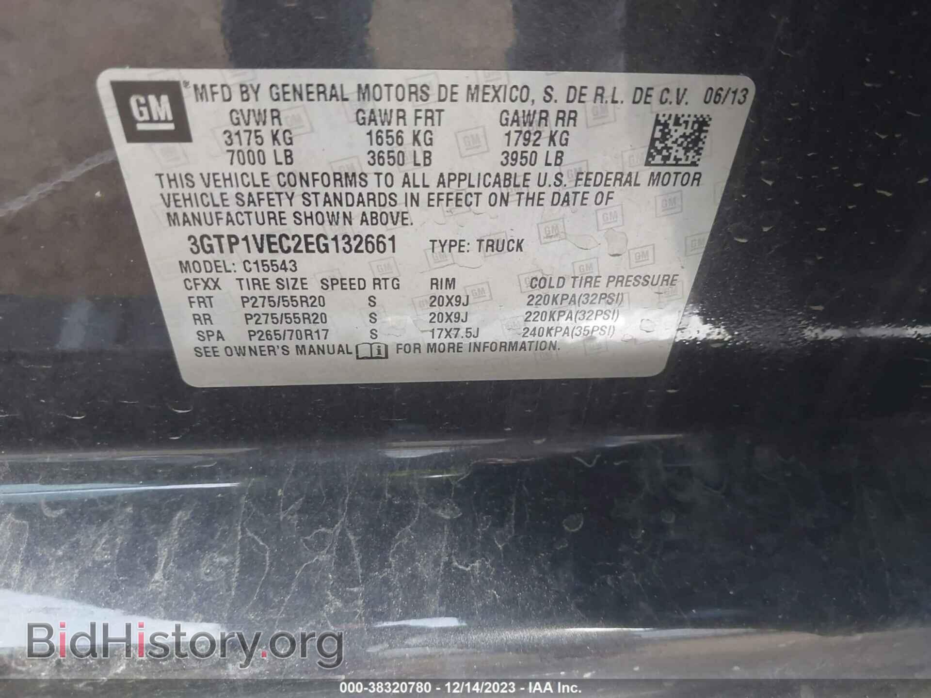 2014 GMC SIERRA 1500 - VIN: 3GTP1VEC2EG132661 - Photo 9