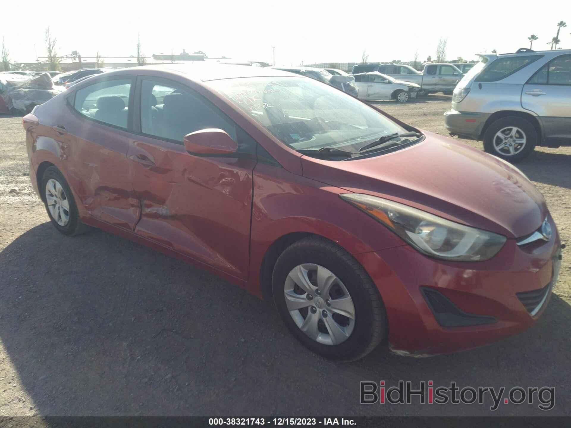 Photo KMHDH4AE6EU199286 - HYUNDAI ELANTRA 2014