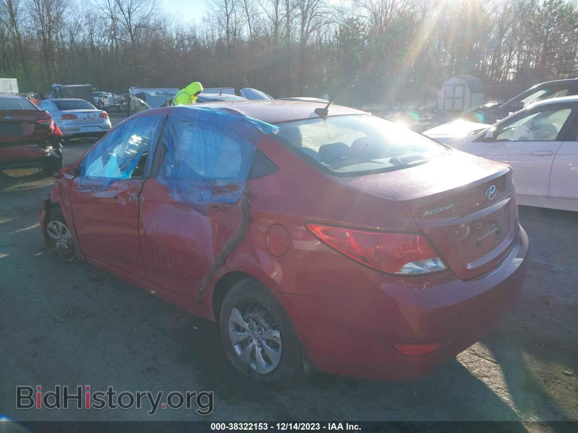 2016 HYUNDAI ACCENT - VIN: KMHCT4AE2GU078249 - Фото 3
