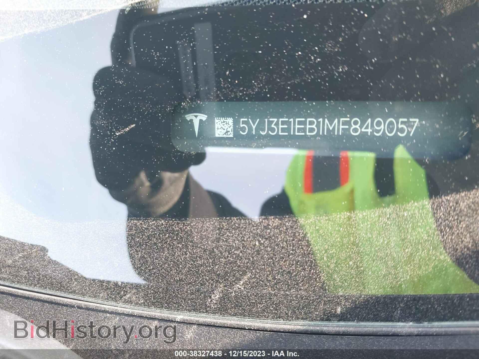 2021 TESLA MODEL 3 - VIN: 5YJ3E1EB1MF849057 - Фото 9