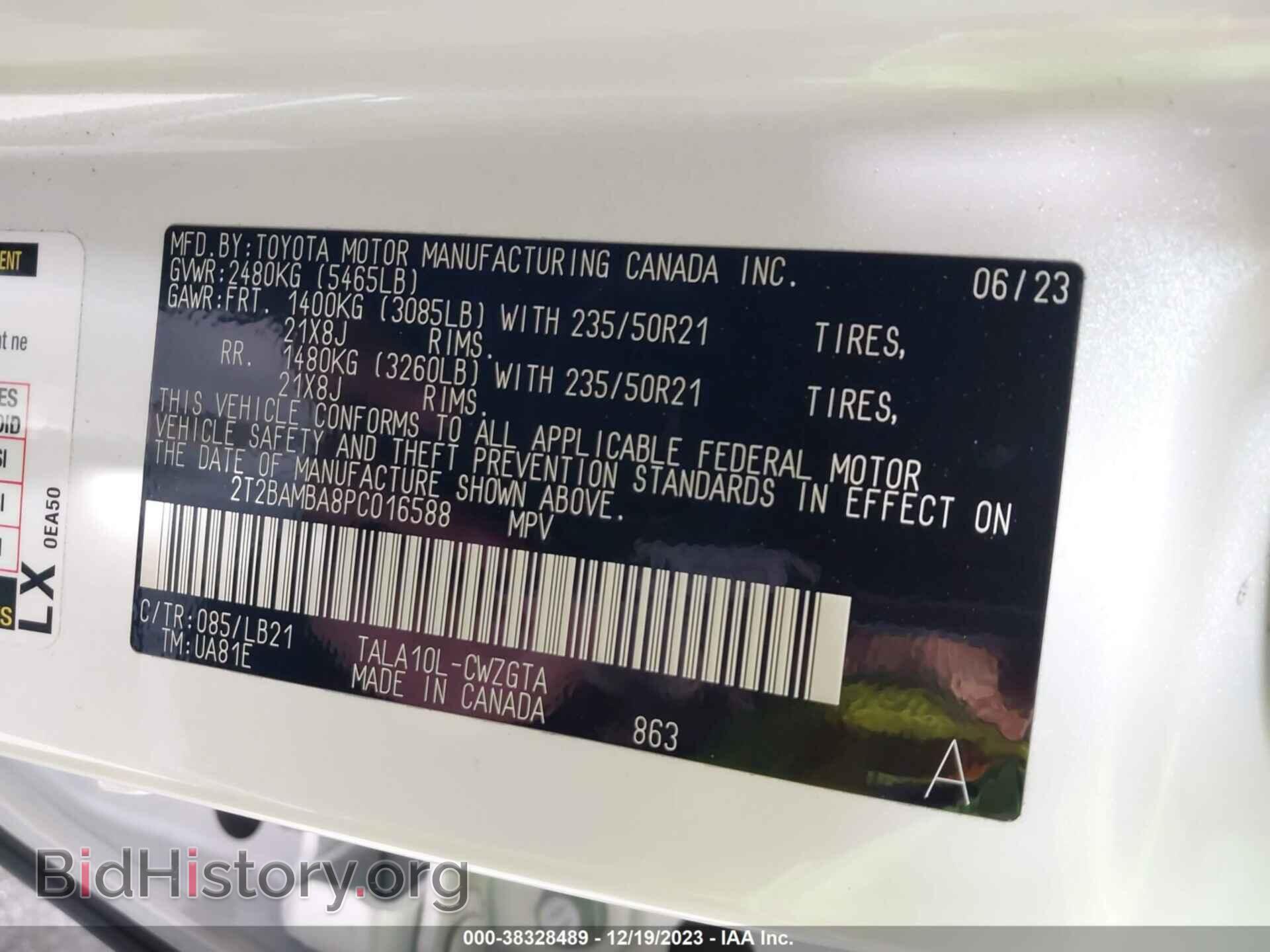 2023 LEXUS RX 350 - VIN: 2T2BAMBA8PC016588 - Фото 9