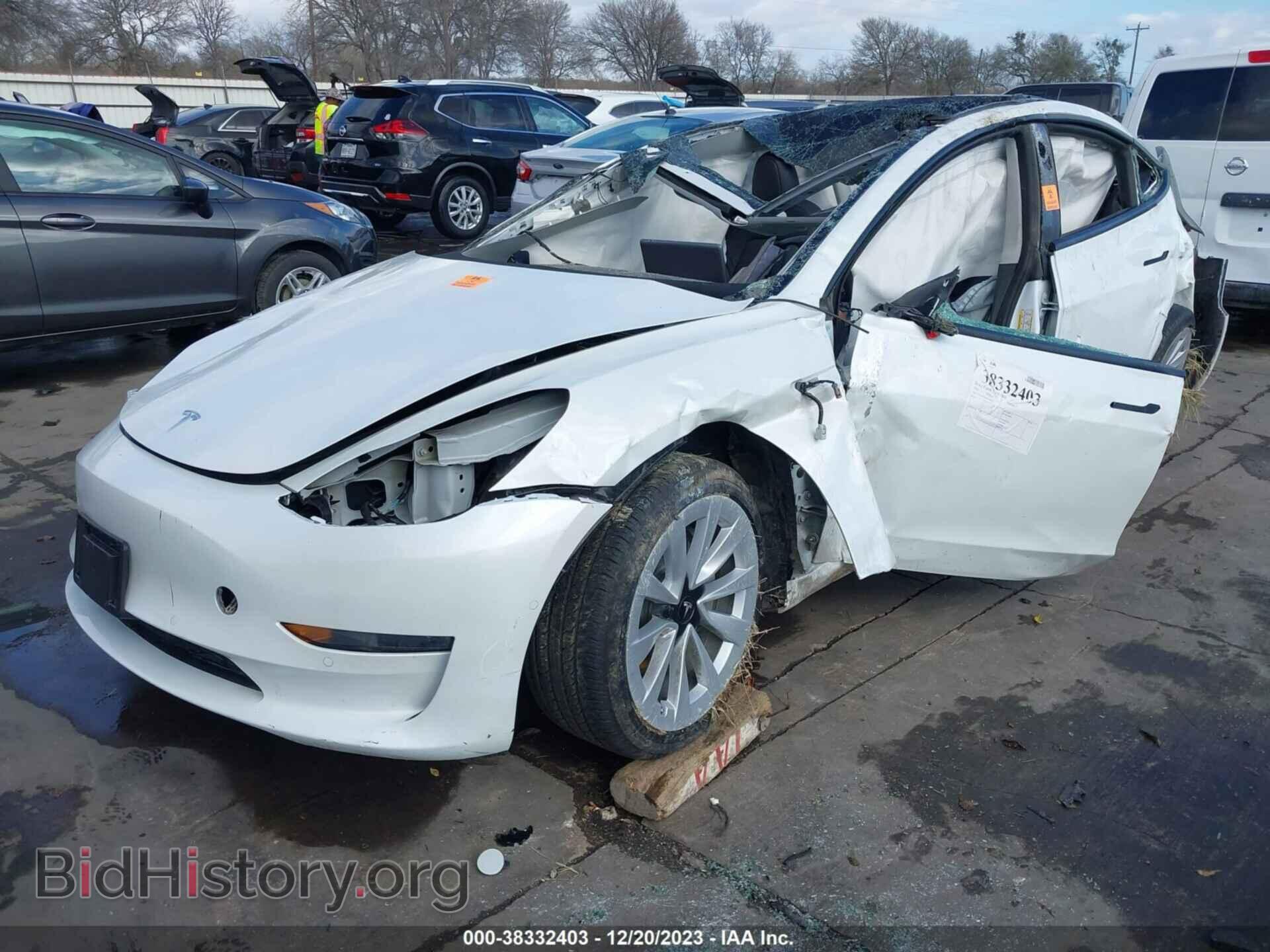 2022 TESLA MODEL 3 - VIN: 5YJ3E1EA2NF342533 - Фото 2