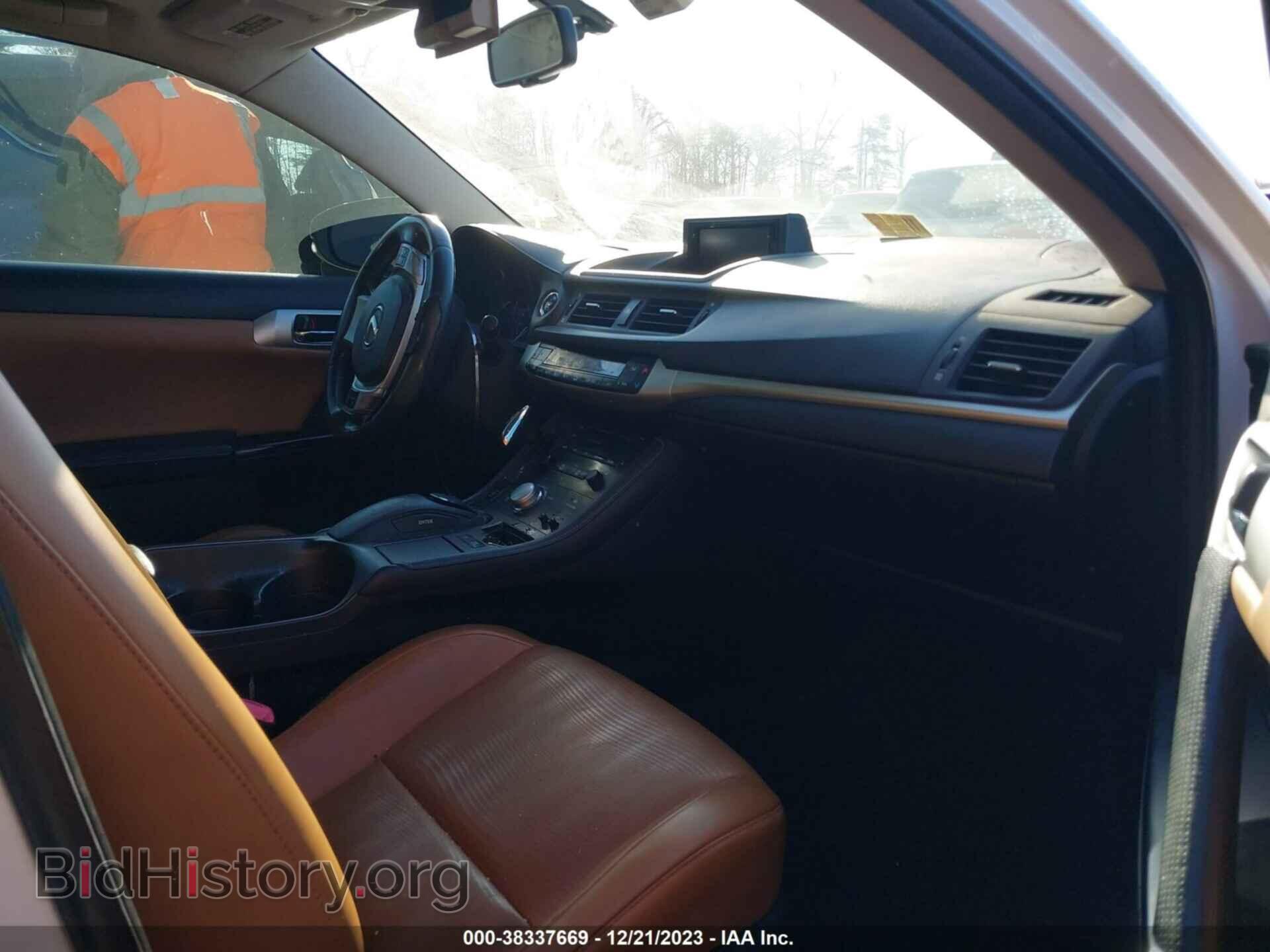 2012 LEXUS CT 200H - VIN: JTHKD5BH6C2060112 - Фото 5
