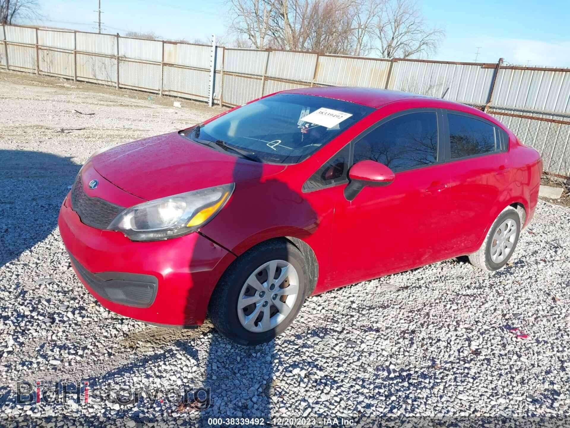 2013 KIA RIO - VIN: KNADM4A36D6202606 - Фото 2
