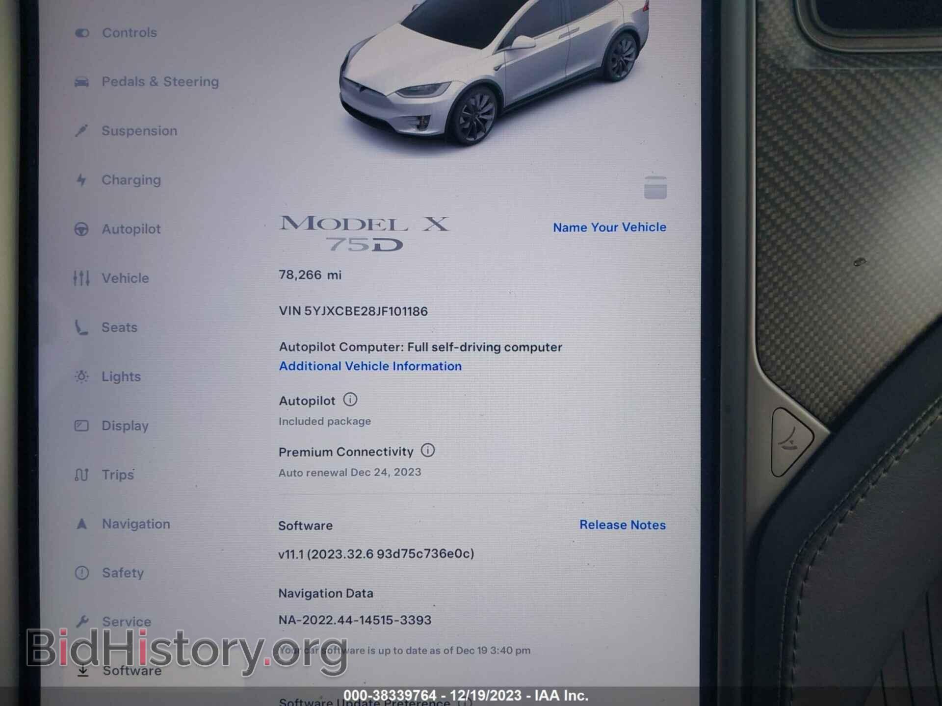2018 TESLA MODEL X - VIN: 5YJXCBE28JF101186 - Фото 7