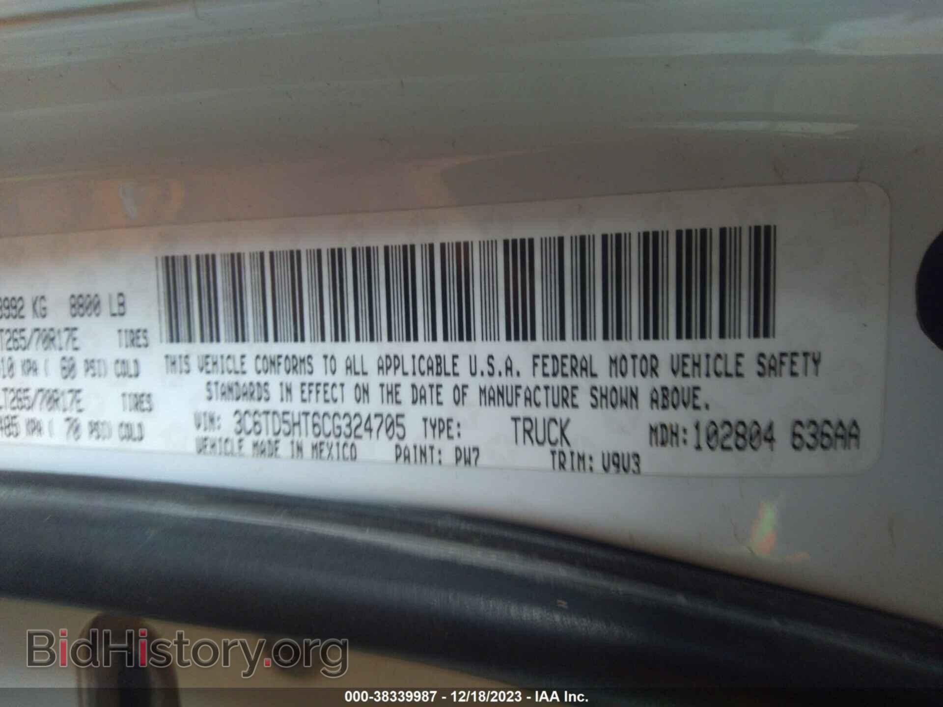2012 RAM 2500 - VIN: 3C6TD5HT6CG324705 - Photo 9