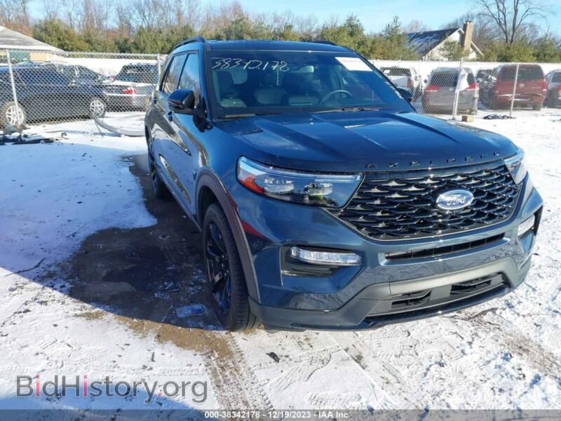 2023 Ford EXPLORER ST-Line (VIN 1FMSK8KH0PGA25983) — photo 1 of 16, IAAI, damage: left rear