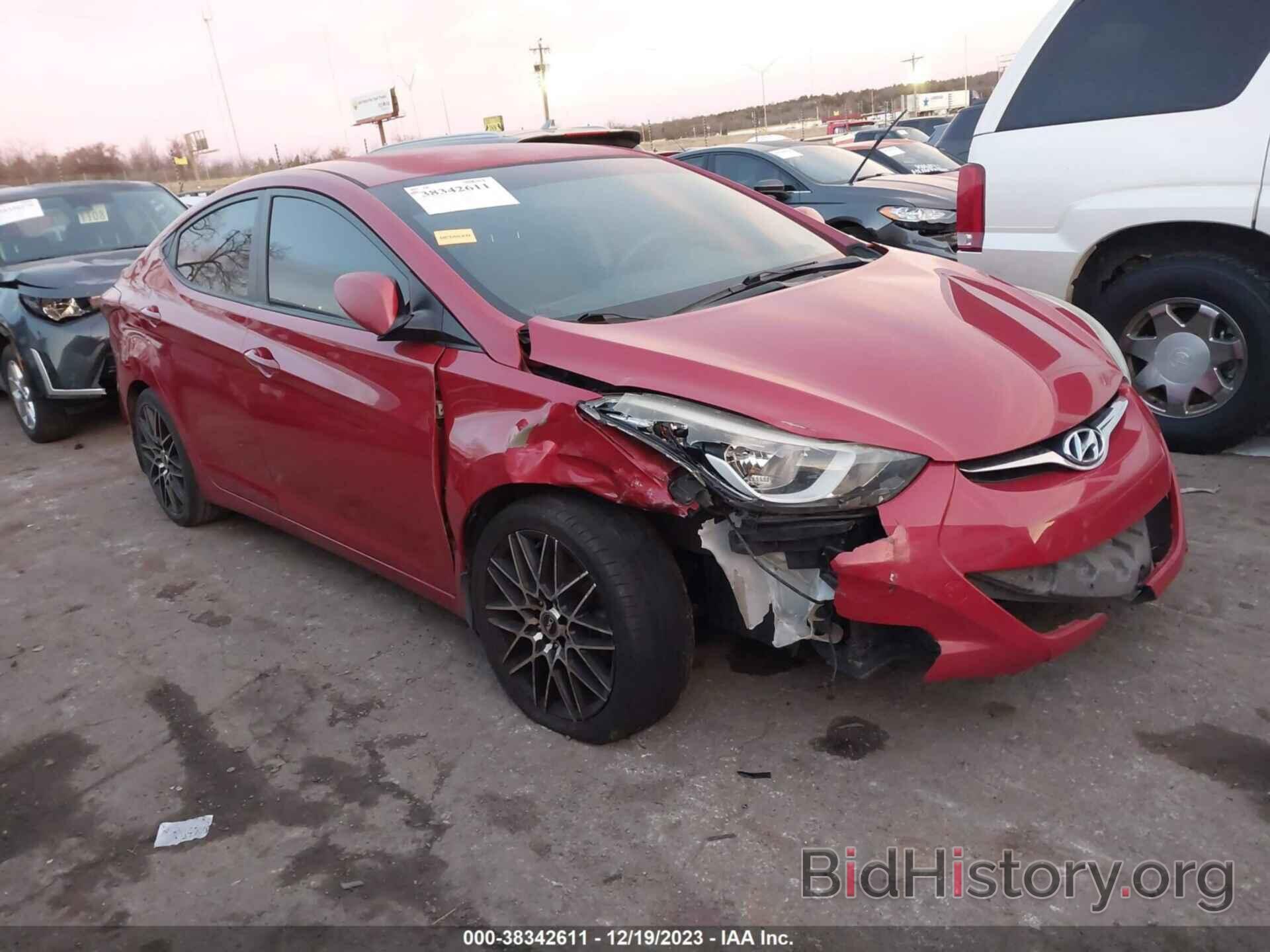 Photo KMHDH4AE8GU518934 - HYUNDAI ELANTRA 2016