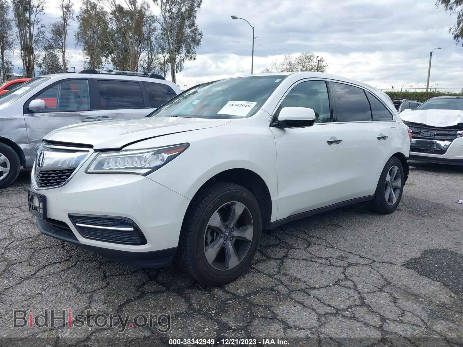 2014 ACURA MDX - VIN: 5FRYD4H23EB048605 - Фото 2