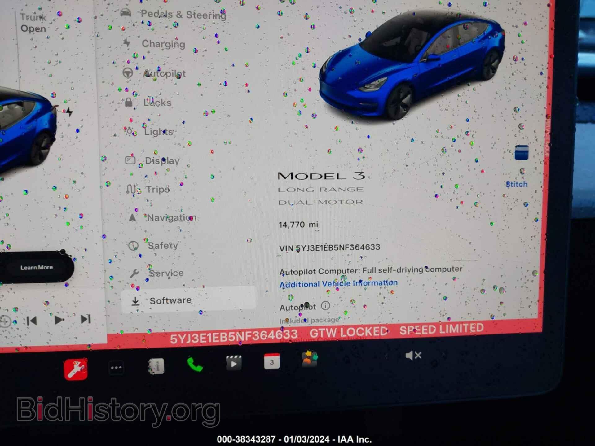 2022 TESLA MODEL 3 - VIN: 5YJ3E1EB5NF364633 - Фото 7