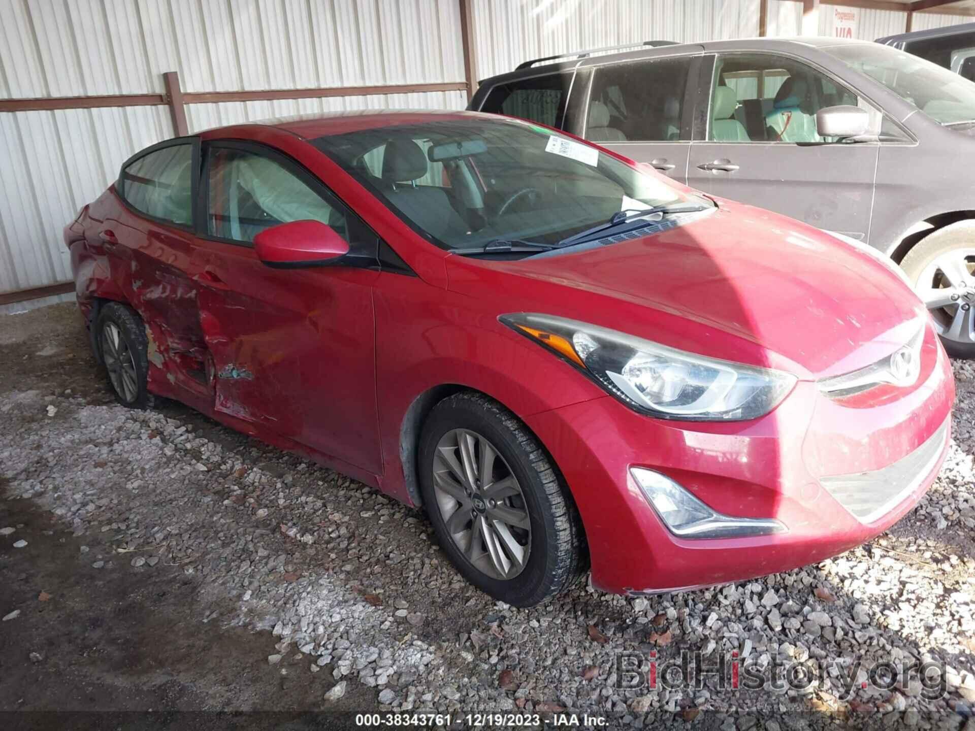 Photo KMHDH4AE4GU543586 - HYUNDAI ELANTRA 2016