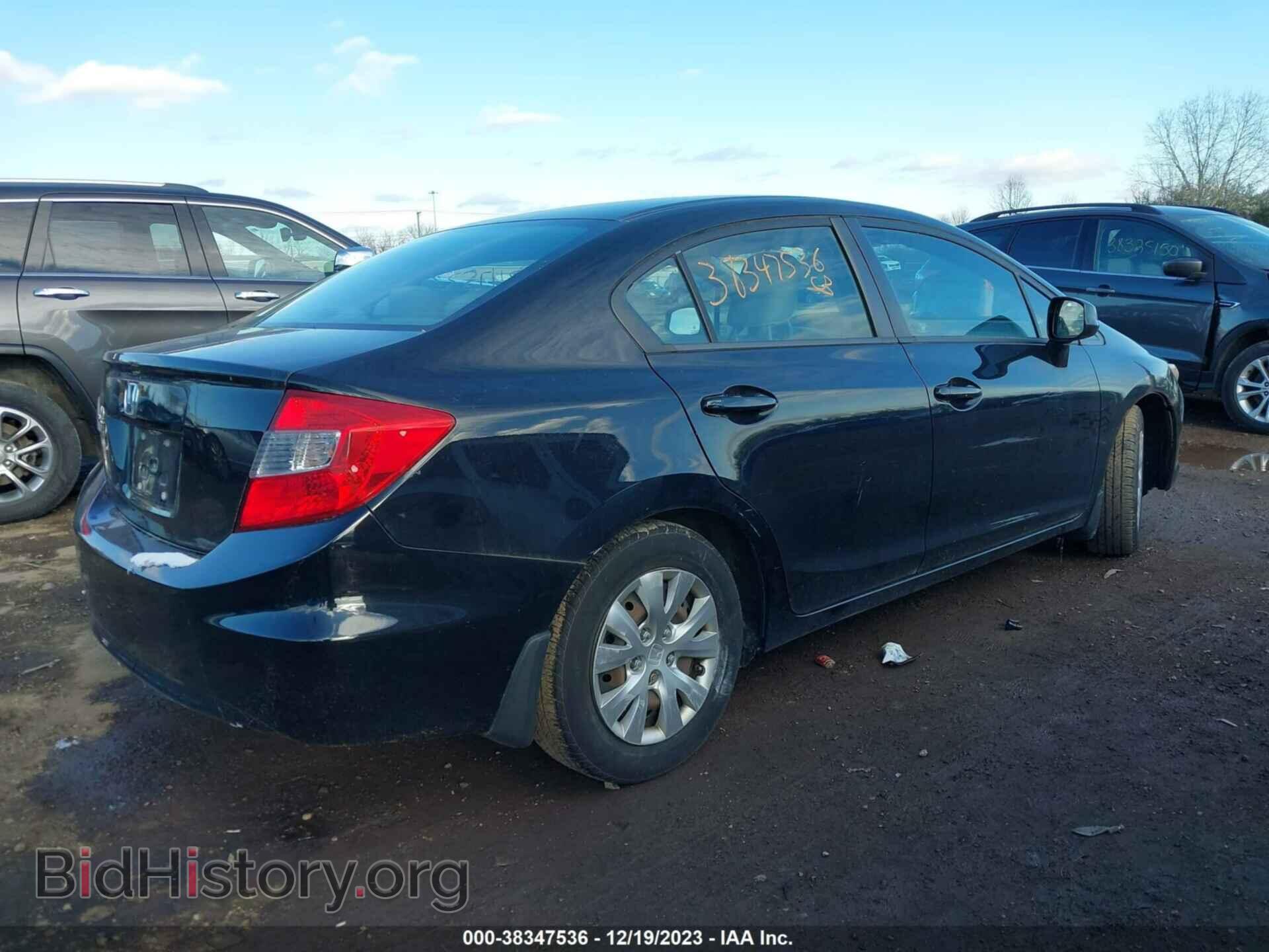 2012 HONDA CIVIC - VIN: 19XFB2F53CE073975 - Фото 4