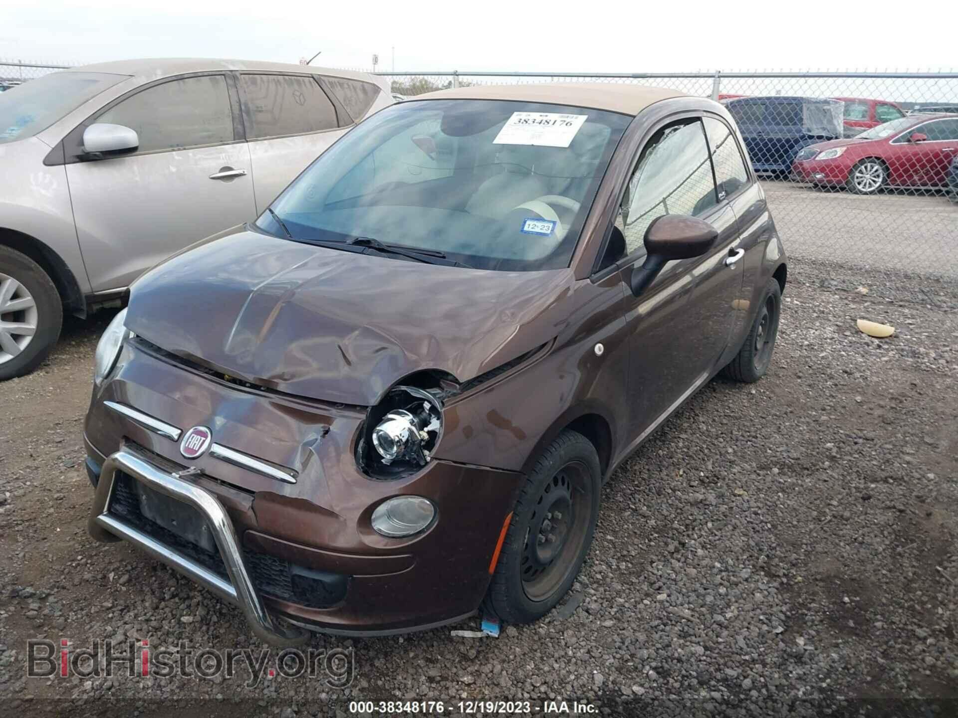 2014 FIAT 500C - VIN: 3C3CFFDR4ET263386 - Фото 2