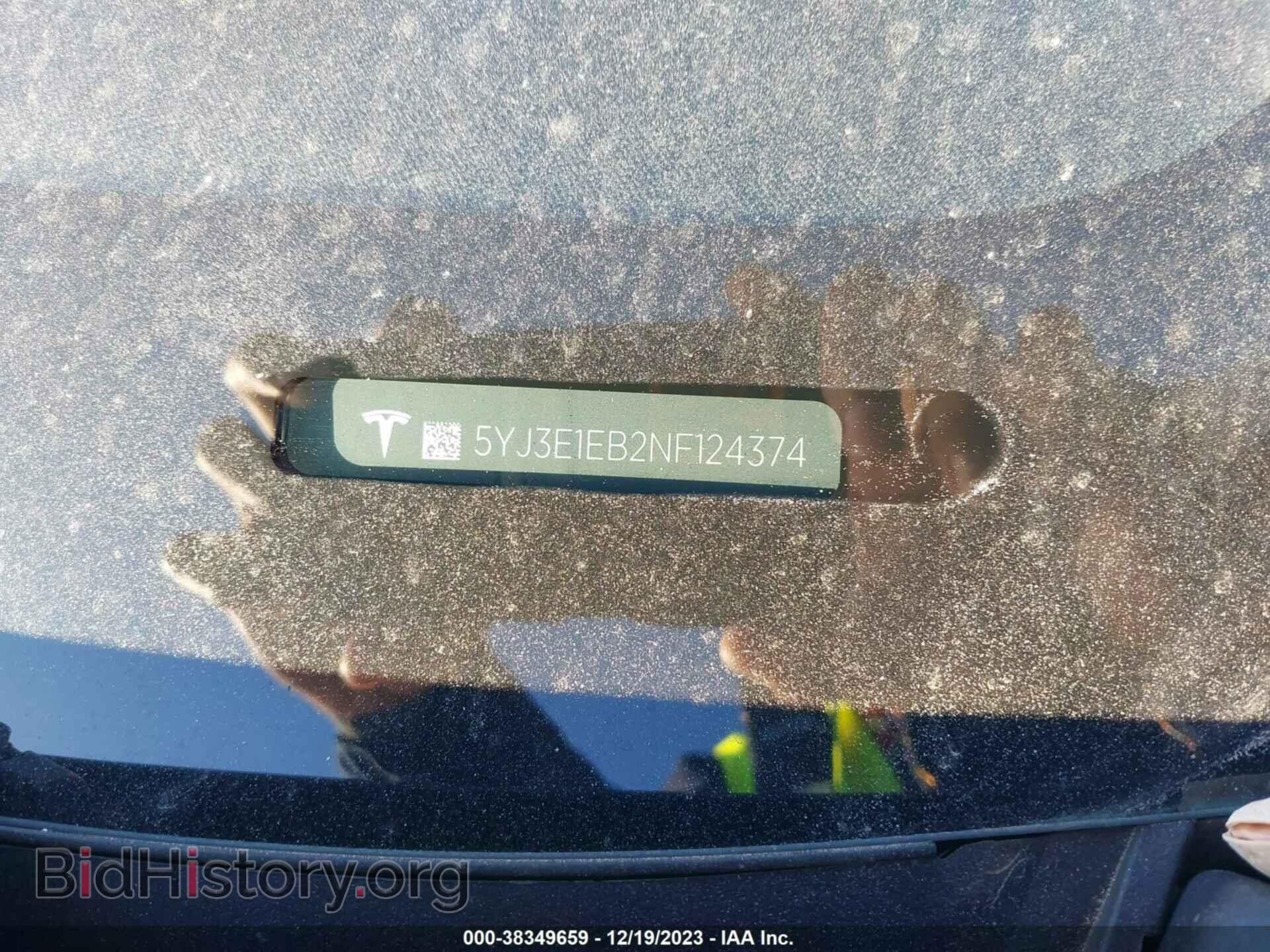 2022 TESLA MODEL 3 - VIN: 5YJ3E1EB2NF124374 - Фото 9