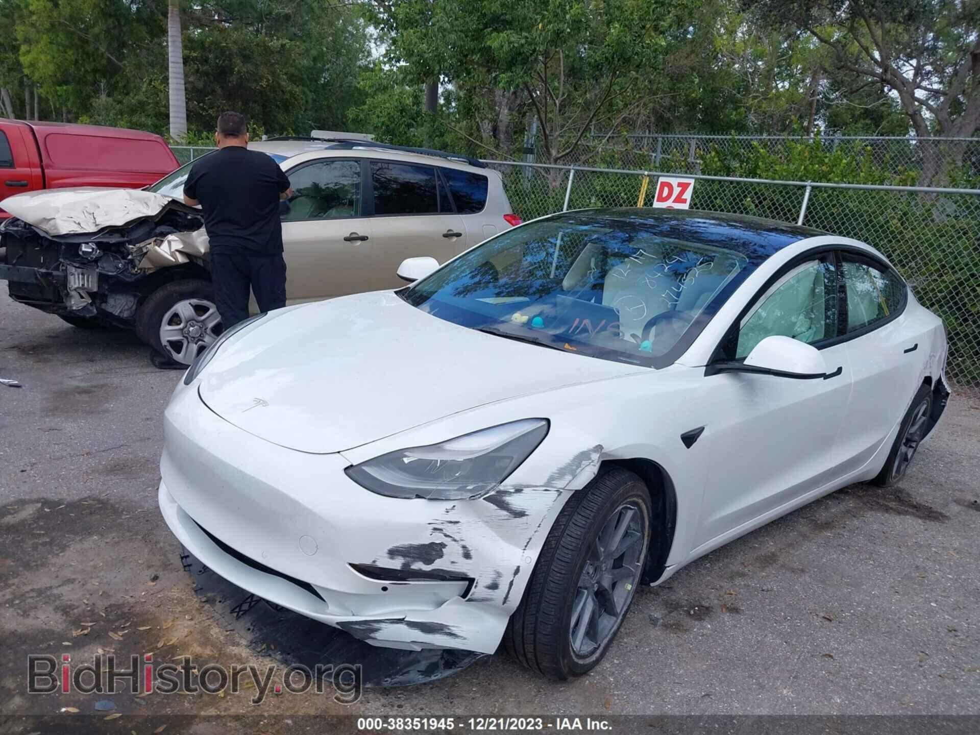 2022 TESLA MODEL 3 - VIN: 5YJ3E1EAXNF338424 - Фото 2