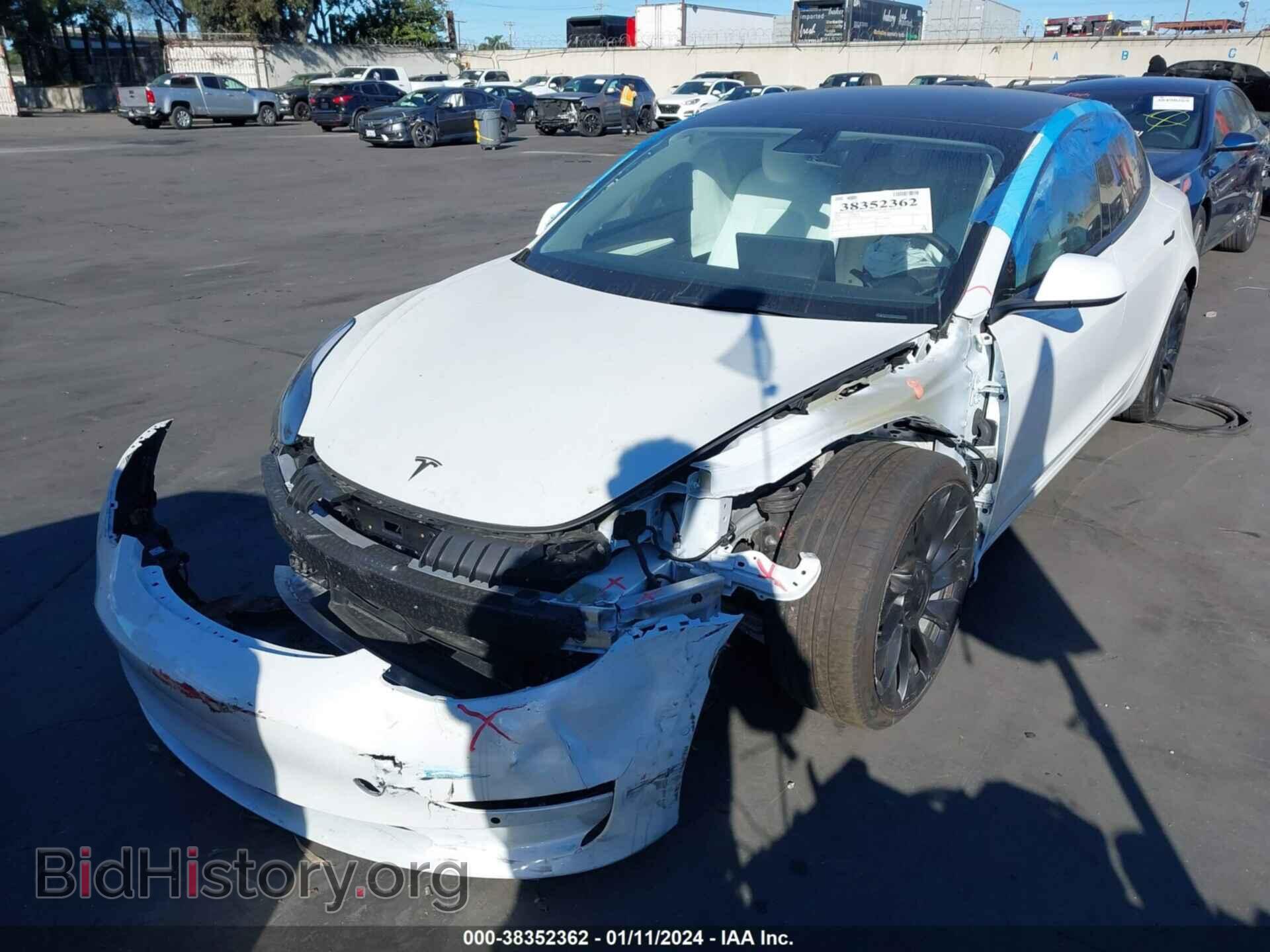 2022 TESLA MODEL 3 - VIN: 5YJ3E1EC2NF298132 - Фото 2