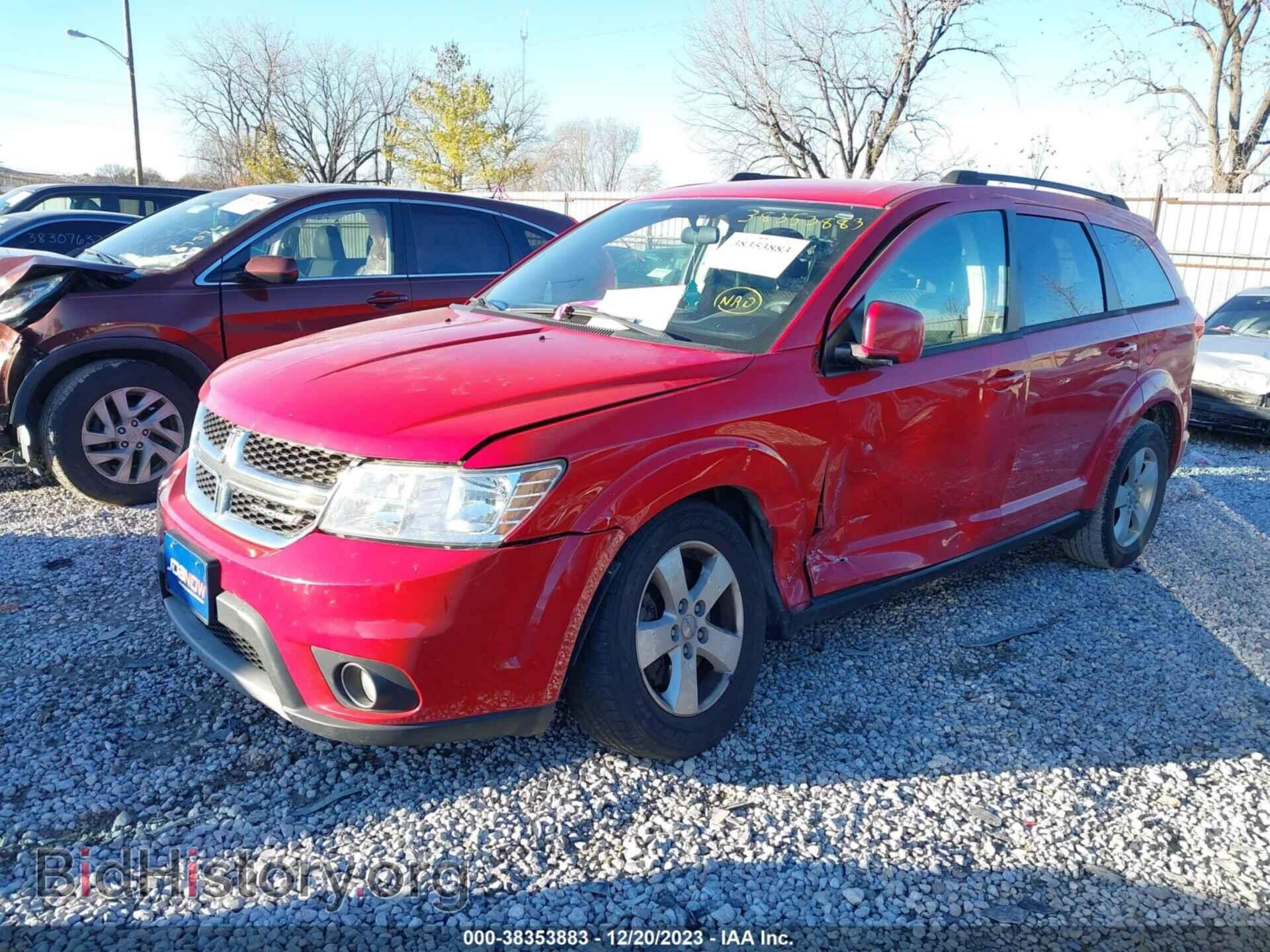 2012 DODGE JOURNEY - VIN: 3C4PDCBG2CT342037 - Фото 2