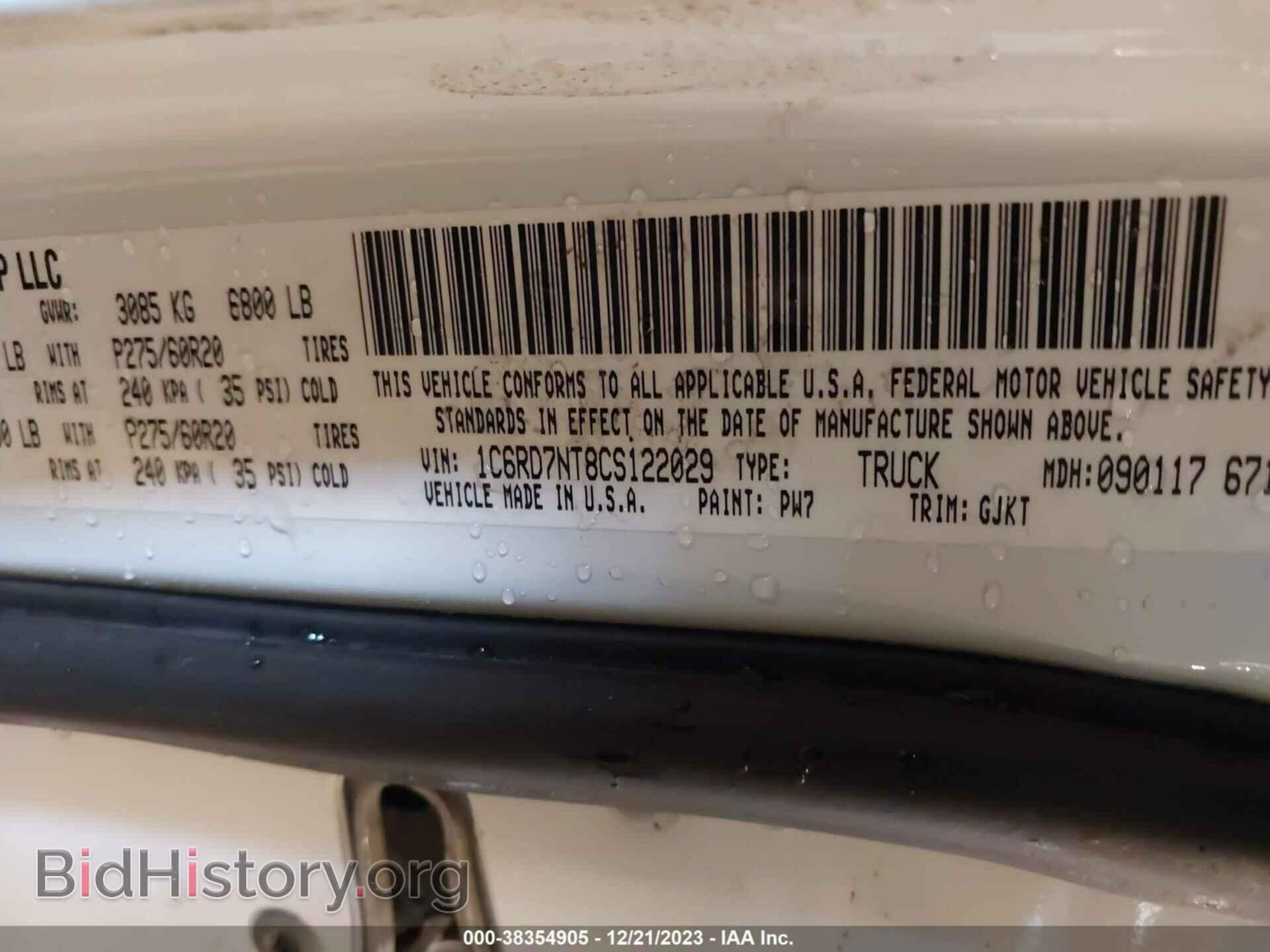 2012 RAM 1500 - VIN: 1C6RD7NT8CS122029 - Photo 9