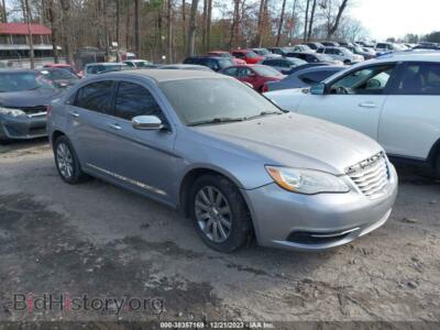 2013 Chrysler 200 Touring, серый — VIN 1C3CCBBG5DN528205, IAAI