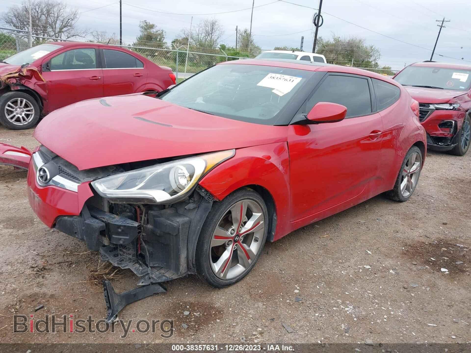 2012 HYUNDAI VELOSTER - VIN: KMHTC6AD5CU074998 - Фото 2