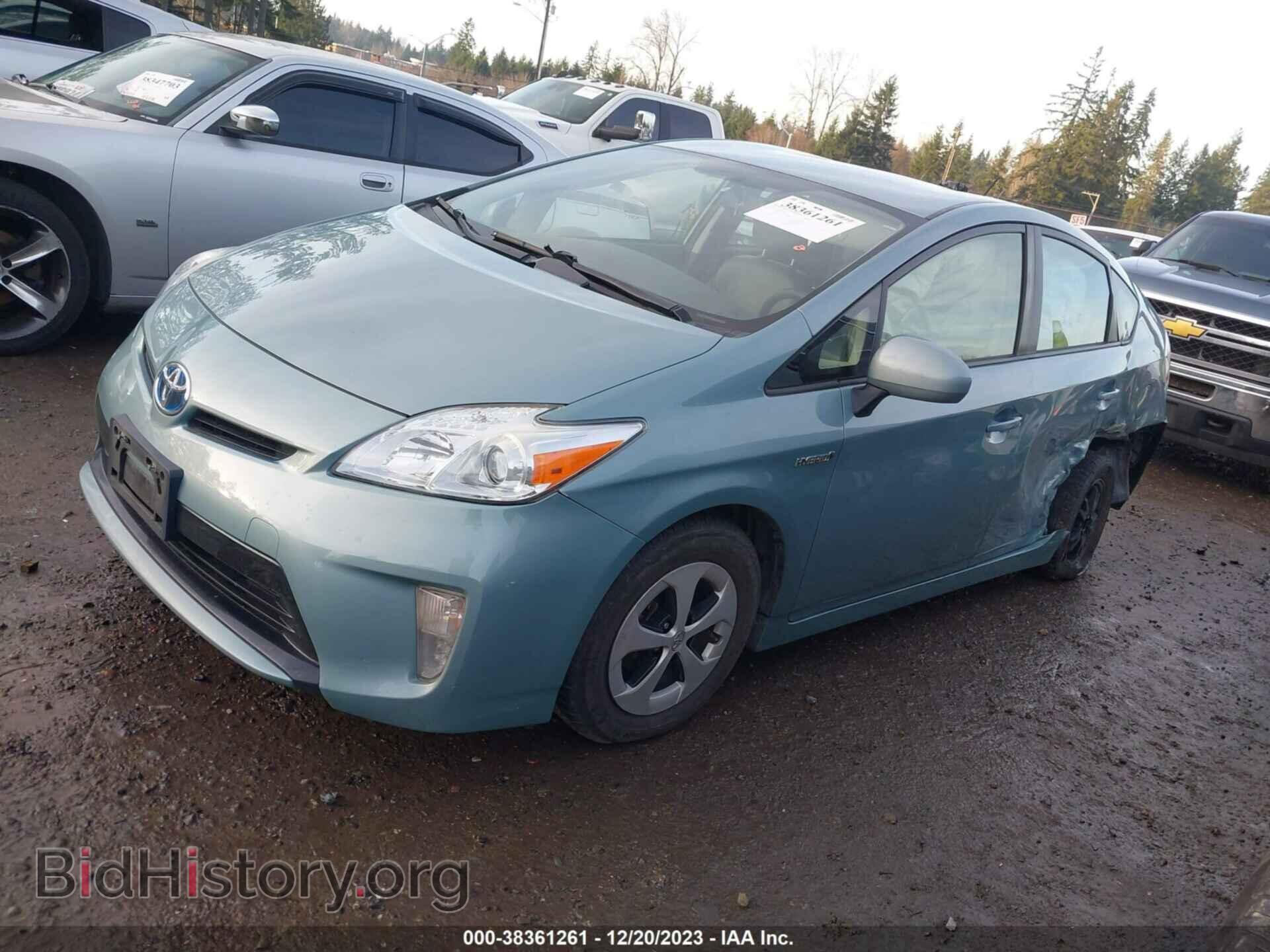 2014 TOYOTA PRIUS - VIN: JTDKN3DU8E1790352 - Фото 2