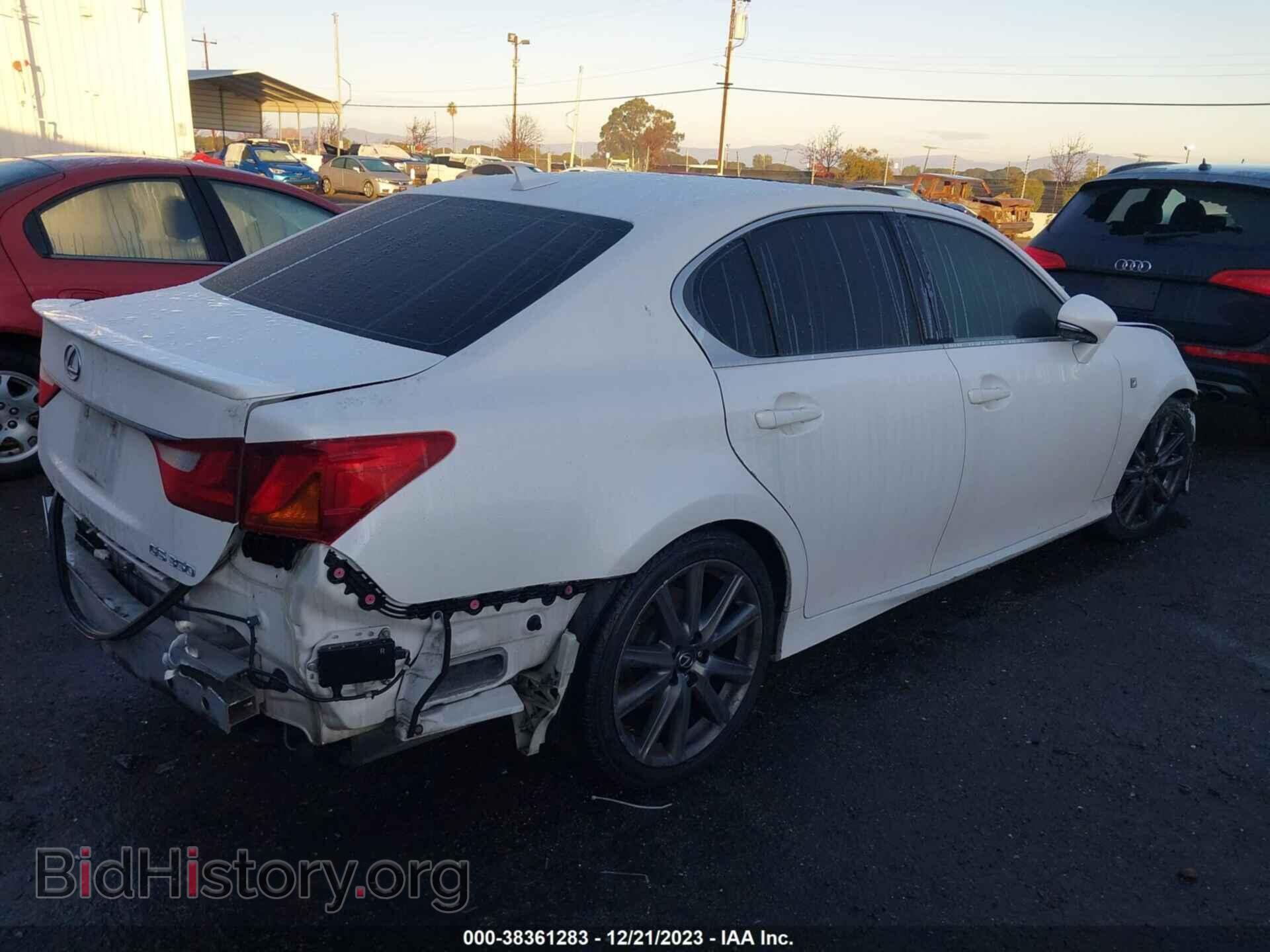 2013 LEXUS GS 350 - VIN: JTHBE1BLXD5000294 - Фото 4