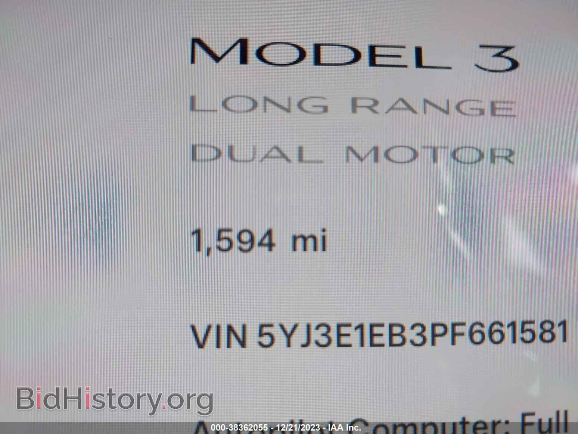 2023 TESLA MODEL 3 - VIN: 5YJ3E1EB3PF661581 - Фото 15