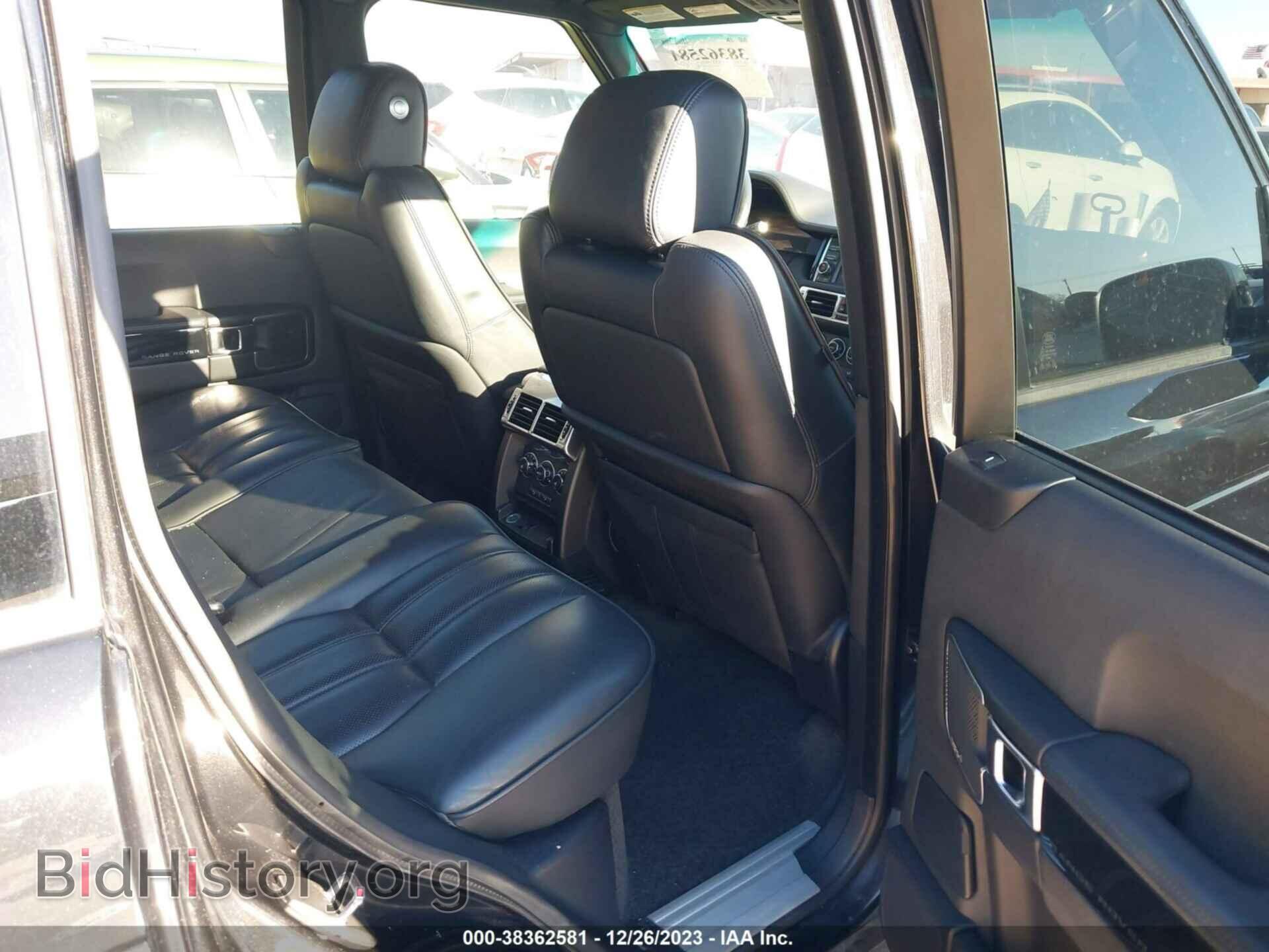 2012 LAND ROVER RANGE ROVER - VIN: SALMF1E46CA387937 - Фото 8