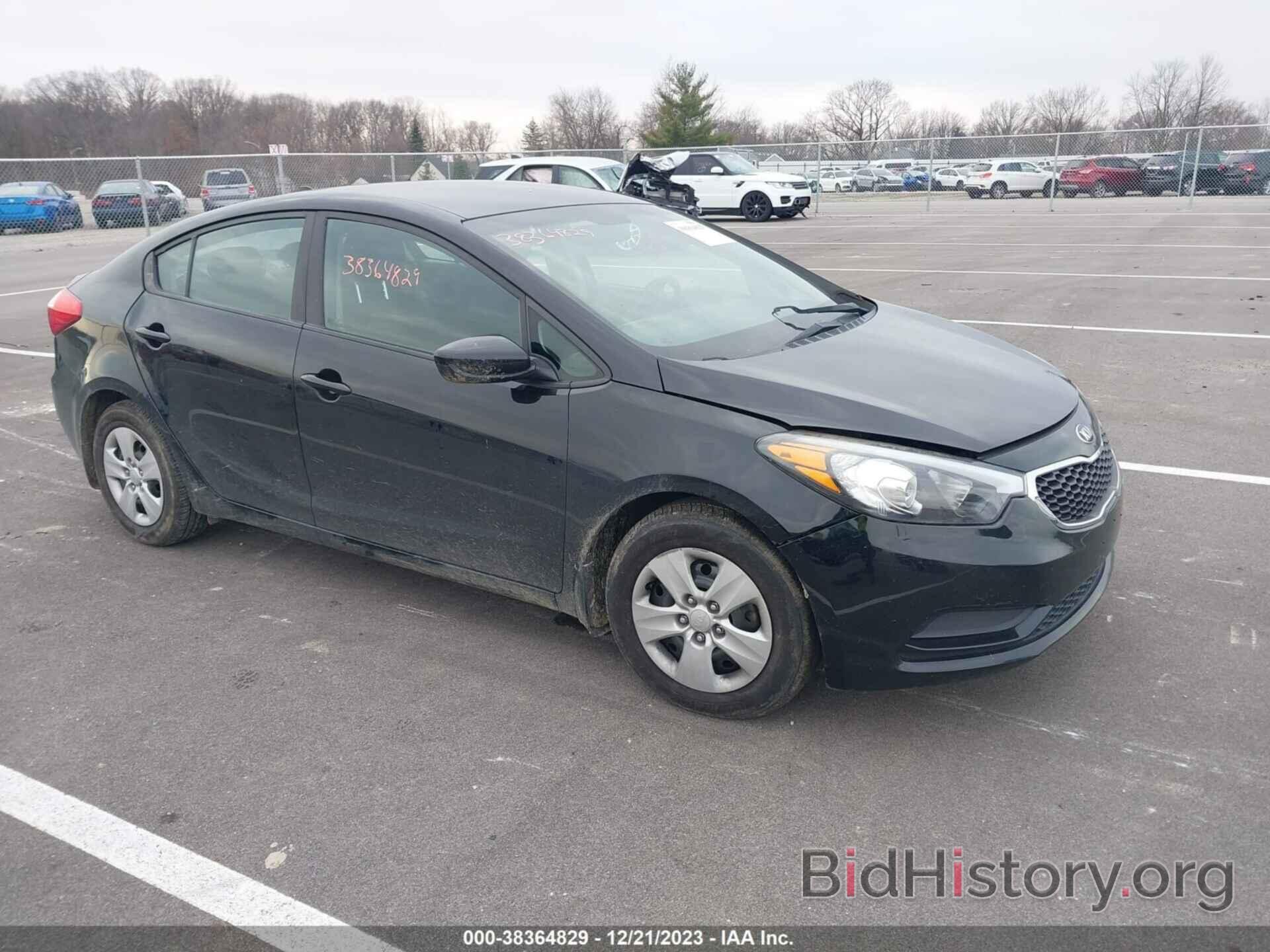 Photo KNAFK4A60G5617004 - KIA FORTE 2016