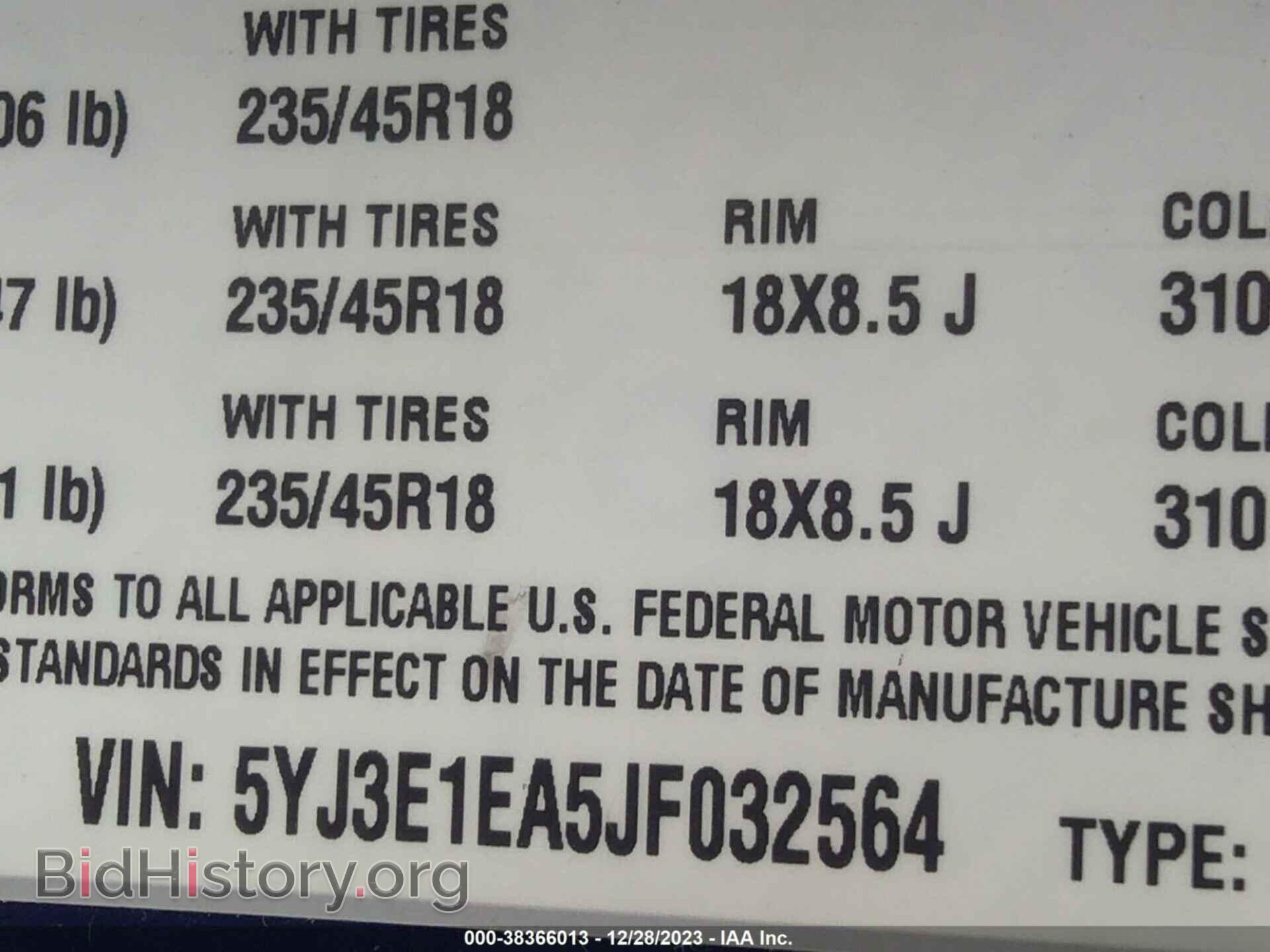 2018 TESLA MODEL 3 - VIN: 5YJ3E1EA5JF032564 - Фото 9