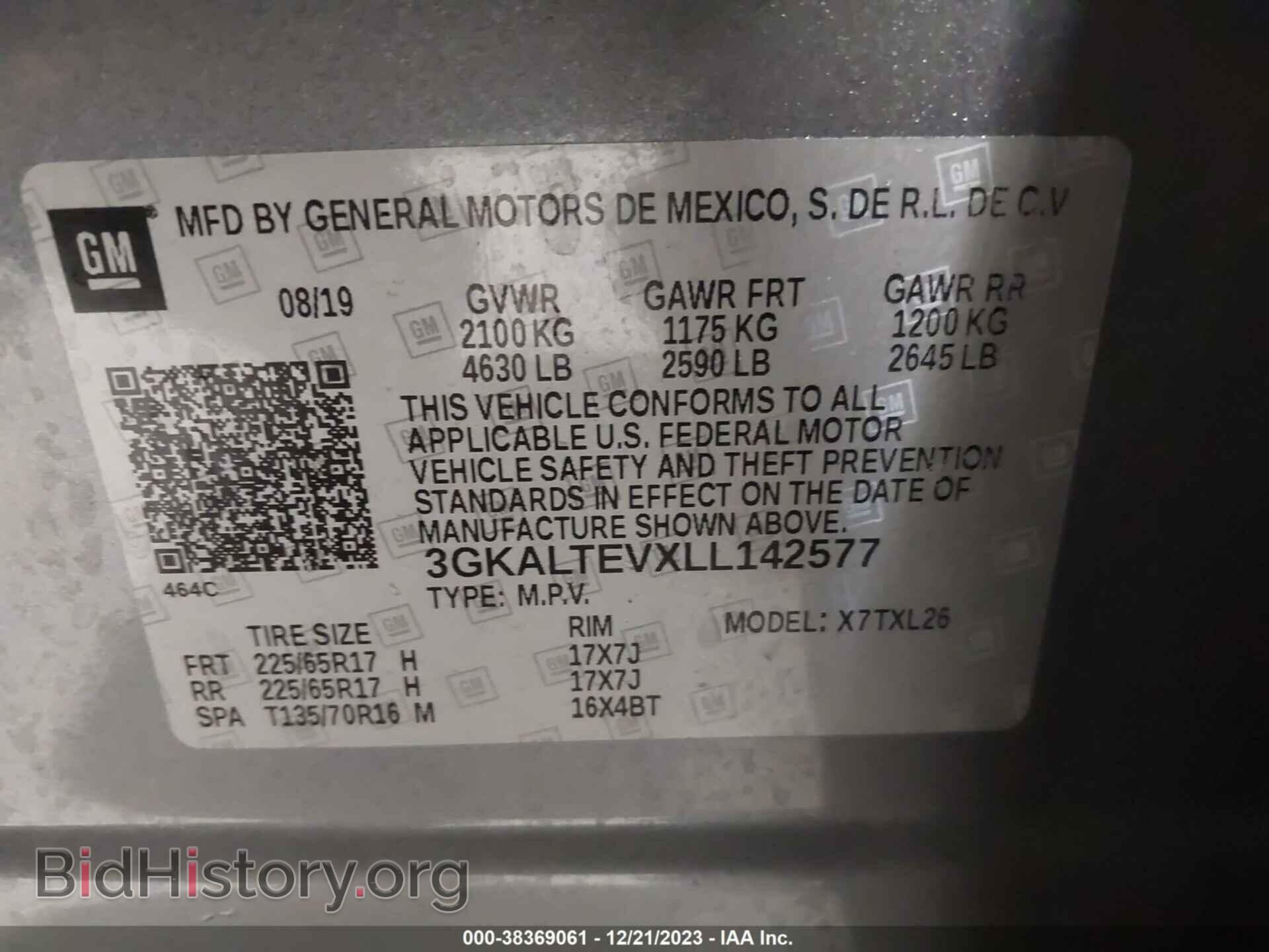 2020 GMC TERRAIN - VIN: 3GKALTEVXLL142577 - Photo 9
