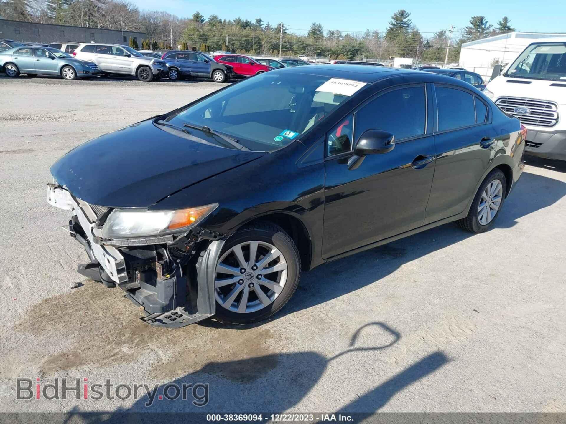 2012 HONDA CIVIC - VIN: 2HGFB2F86CH502932 - Фото 2