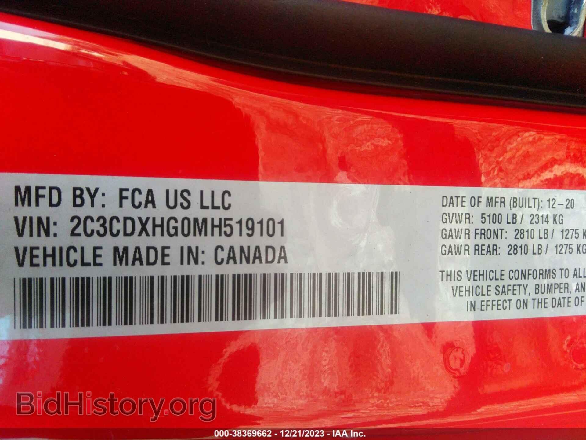 2021 DODGE CHARGER - VIN: 2C3CDXHG0MH519101 - Фото 9