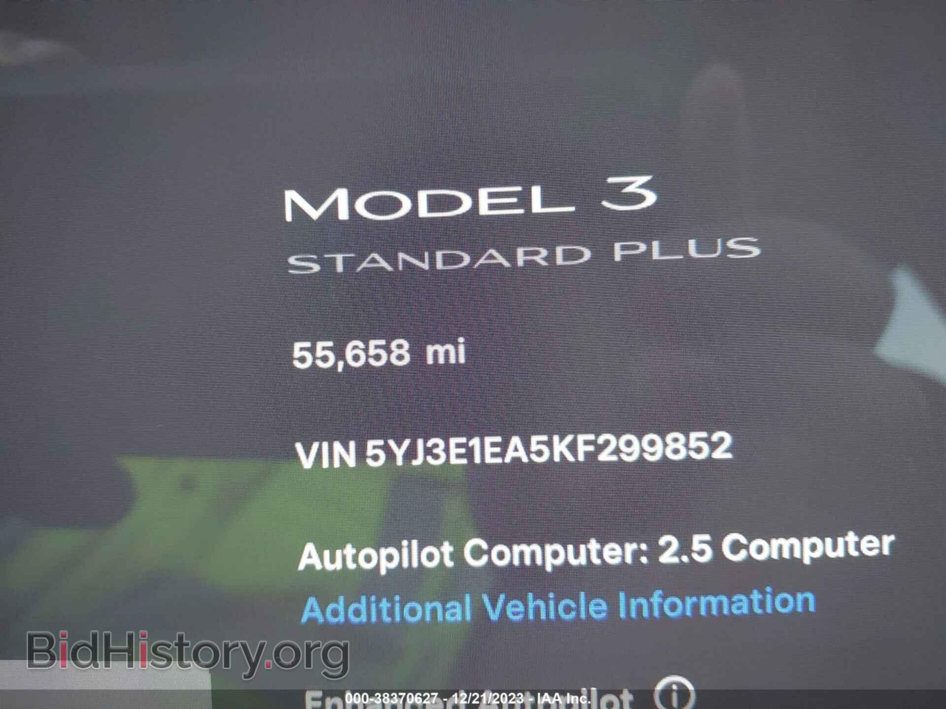 2019 TESLA MODEL 3 - VIN: 5YJ3E1EA5KF299852 - Фото 15