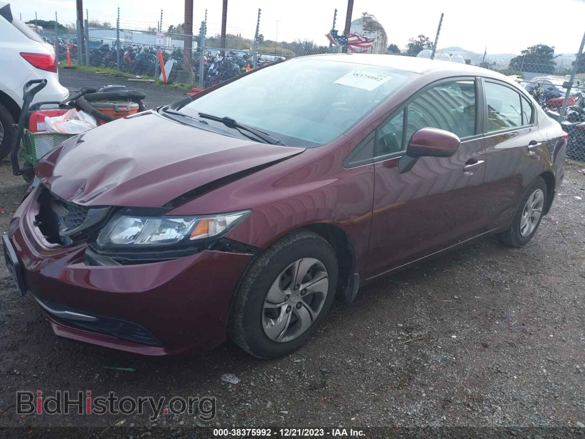 2014 HONDA CIVIC - VIN: 19XFB2F54EE031835 - Фото 2